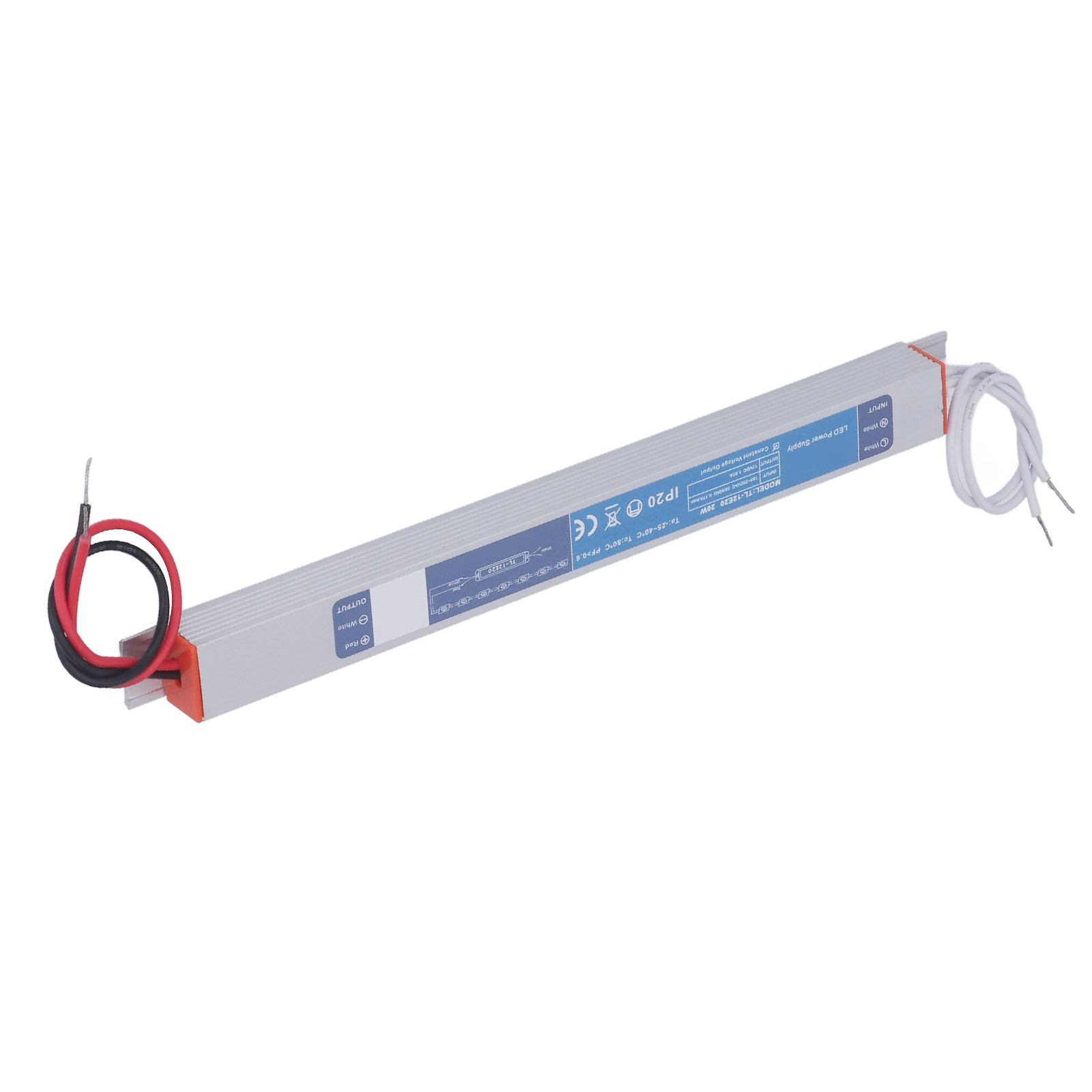 20-w-led-netzteil, Transformator, Gehäuse Aus Aluminiumlegierung, Für Led-streifen, 180–250 V Wechselstromeingang, 12 V, 1,67 A