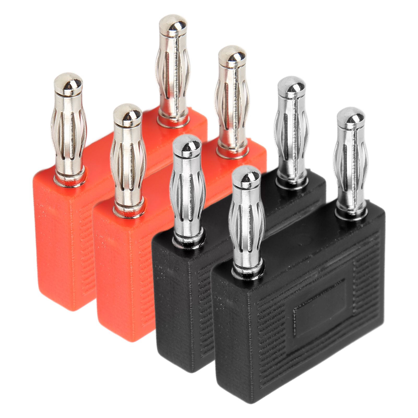 Packung Mit 2 Doppelreihigen, Hitzebeständigen 4-mm-kupferbananensteckern Für Lautsprecherkabel