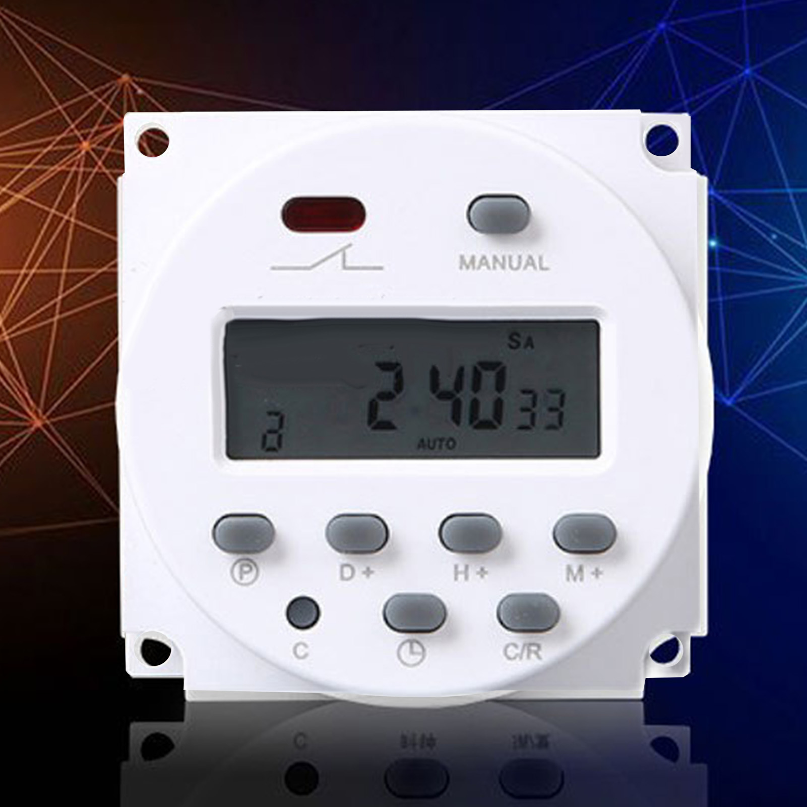 Digitaler Timer Mit 17 Zeitgruppen, Hohe Präzision, Störungsfrei, 12-v-mikroprozessor-gesteuertes Zeitrelais
