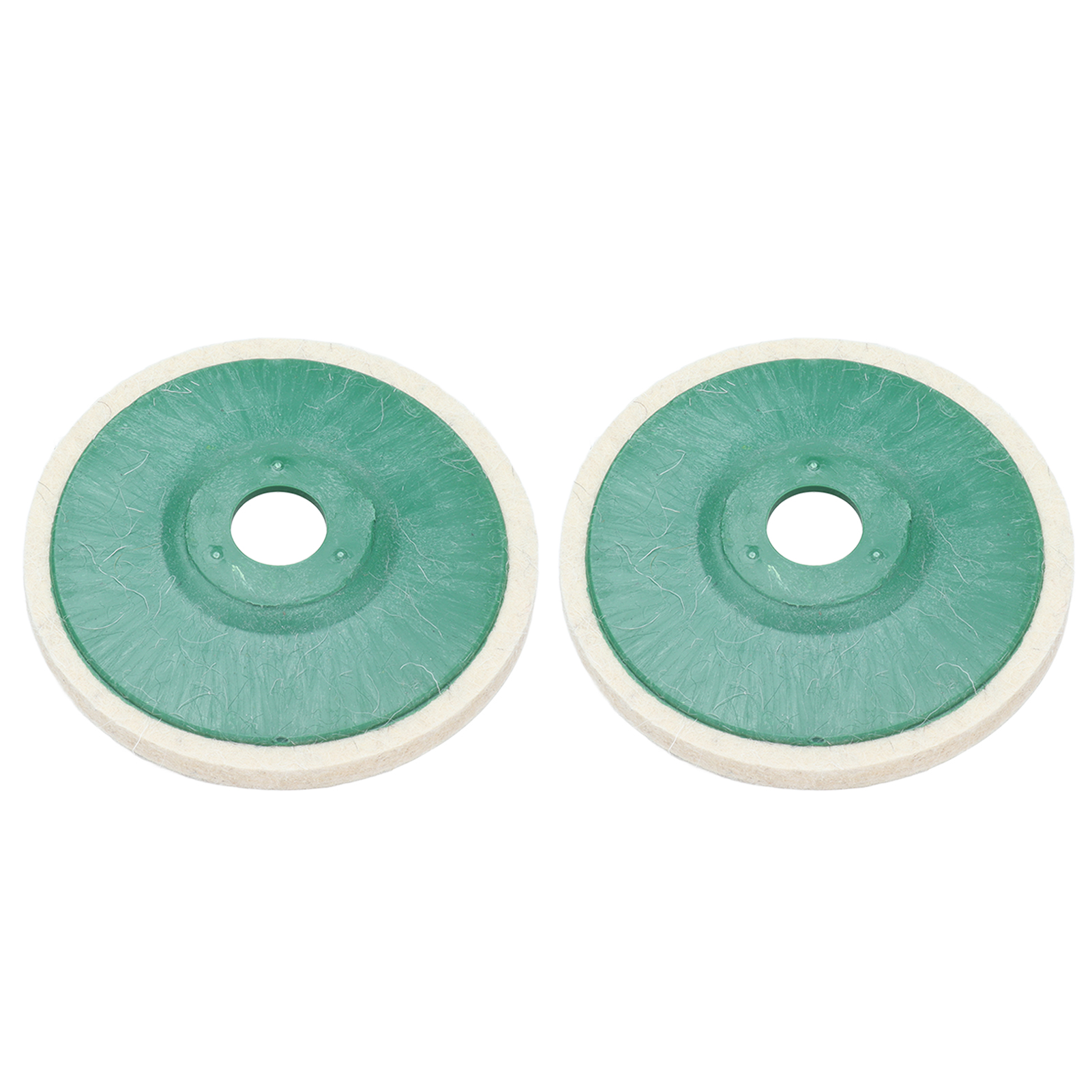 Set Mit 2 Runden Polierscheiben Aus Wollfilz (12,7 Cm Durchmesser) Für Winkelschleifer. Zubehör Für Winkelschleifer.
