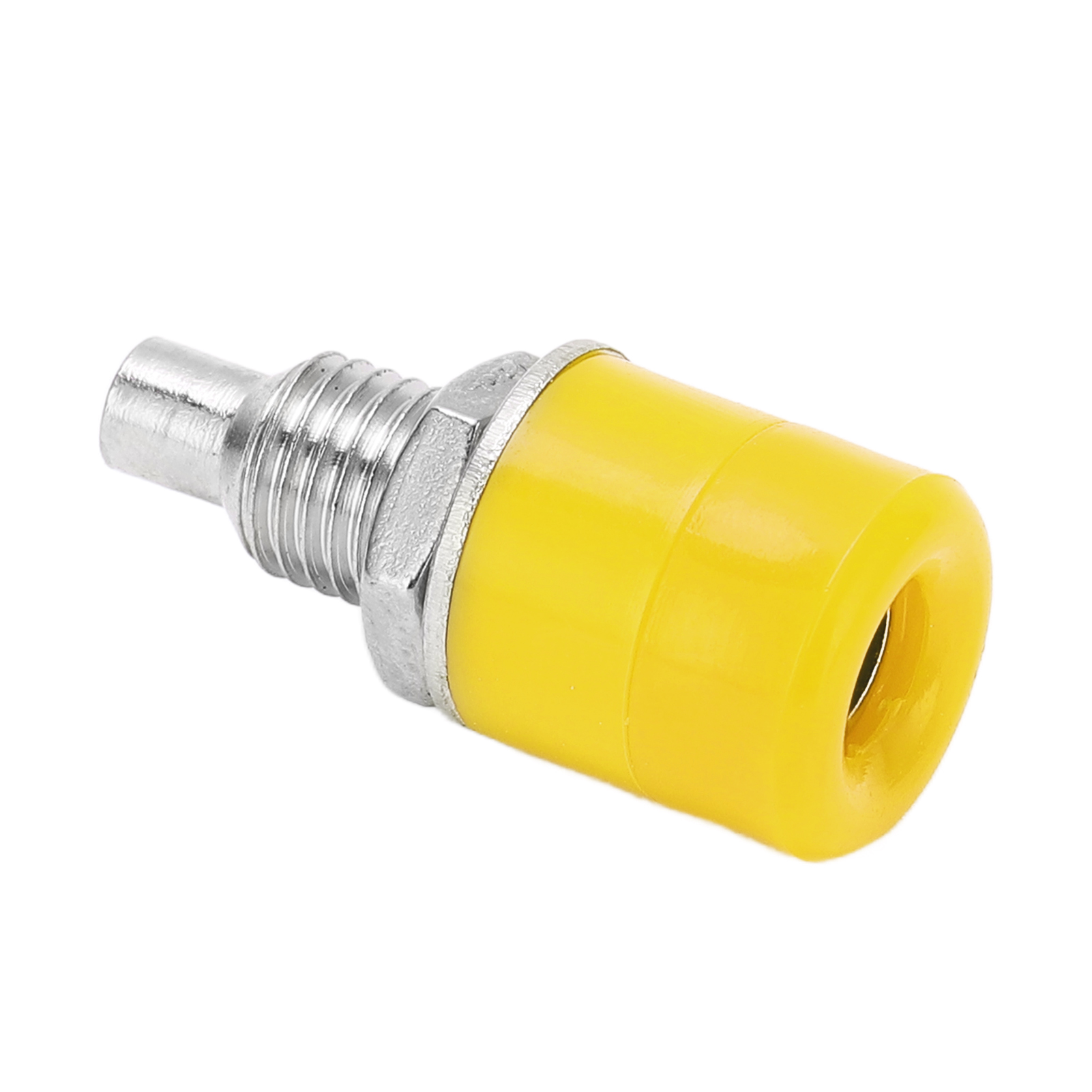 Packung Mit 20 Weiblichen Bananensteckern 4 Mm (24,070 Mm) Aus Vernickeltem Kupfer Für Elektronische Geräte, Gelbe Farbe.