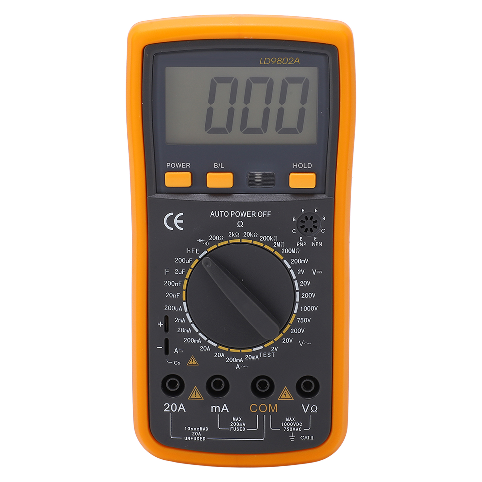 Ld9802a Tragbares Digitalmultimeter Mit Lcd-bildschirm, Spannungs- Und Strommesser, Kapazitätstester Für Die Industrie