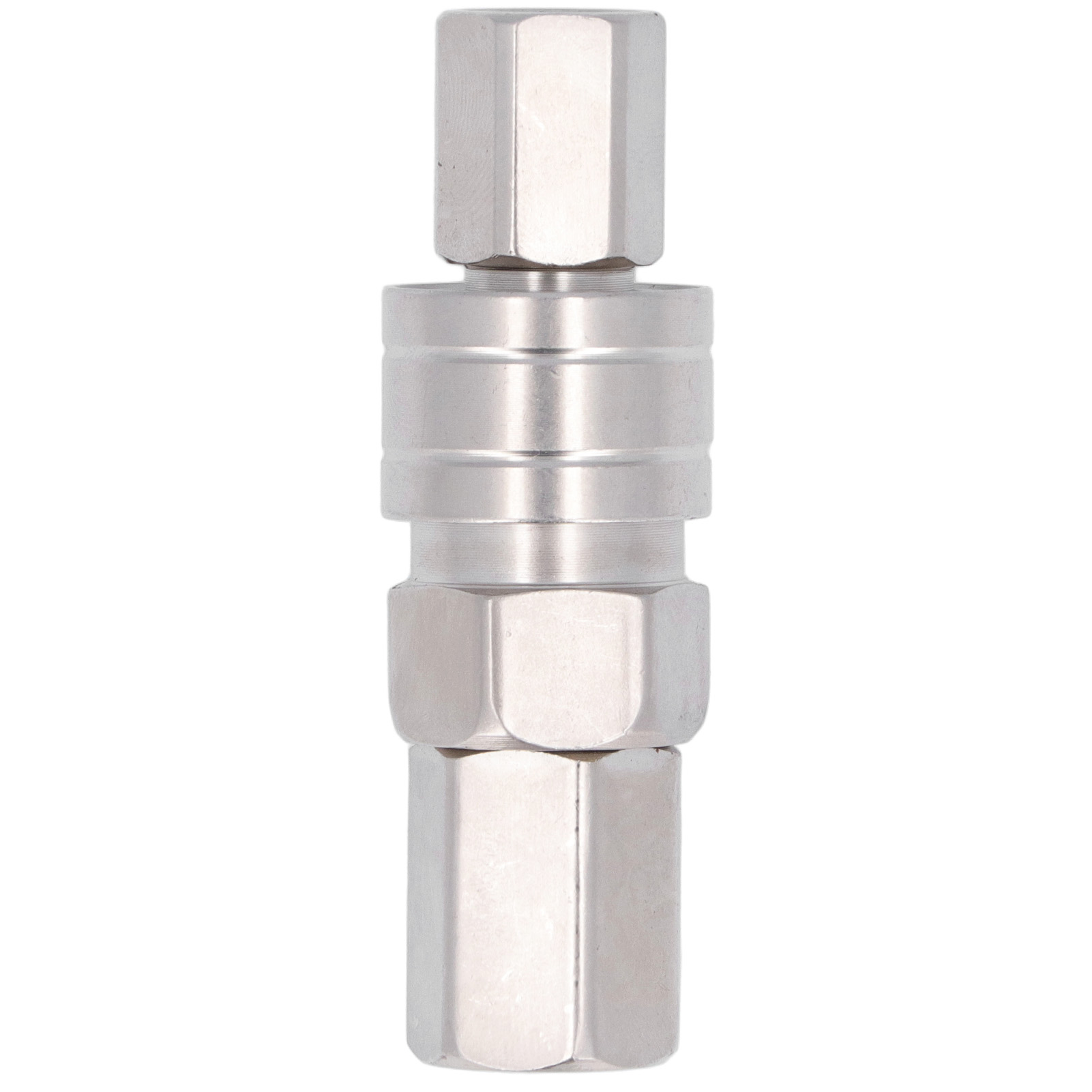 Selbstsichernde Schnellkupplung Für Pneumatische Schläuche Aus Vernickeltem Edelstahl (1/4" Innengewinde (sf+pf20))