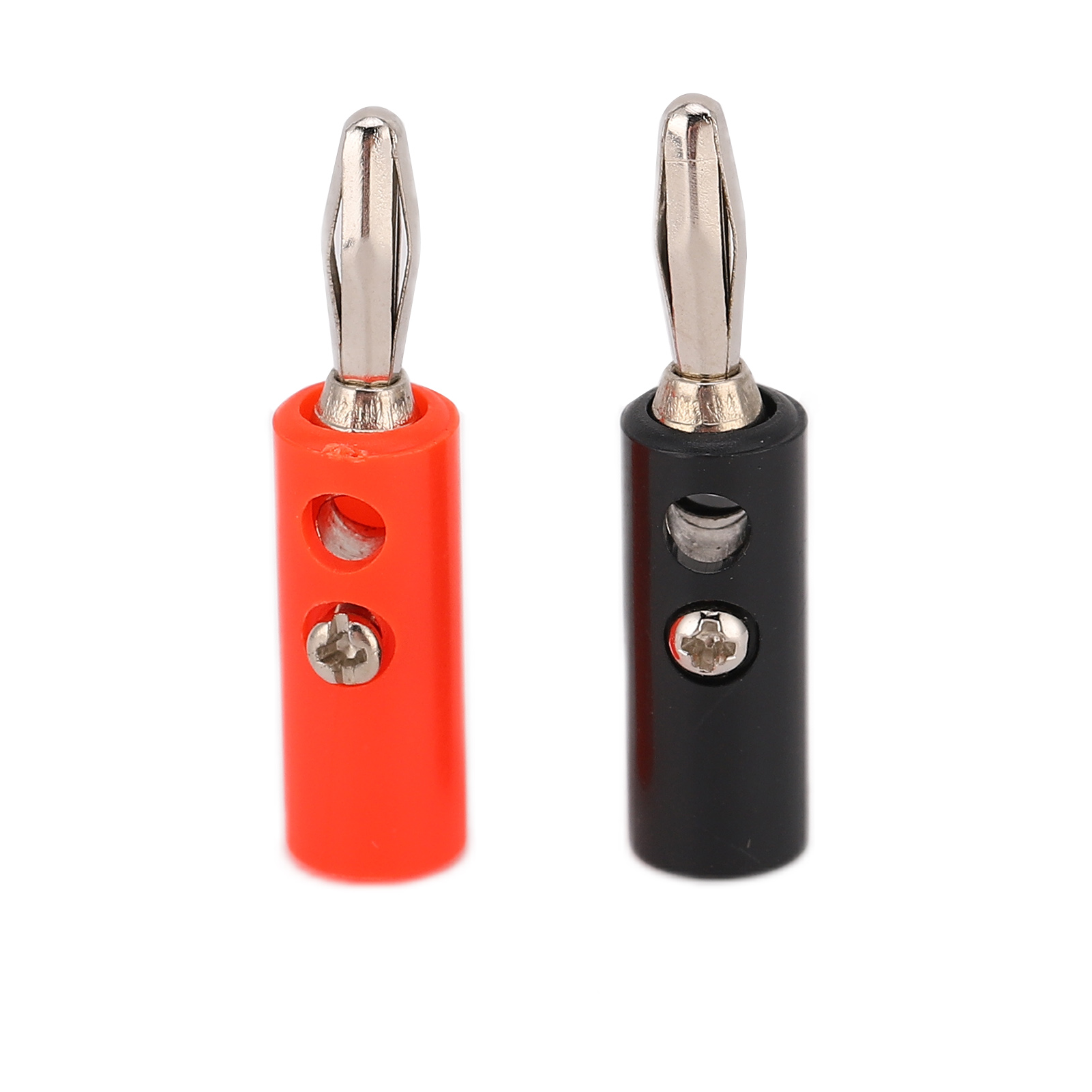 Packung Mit 10 U55 4-mm-bananensteckern Mit Befestigungsschrauben (rot, Schwarz, Gelb, Grün, Blau) Für Elektrische Prüfungen