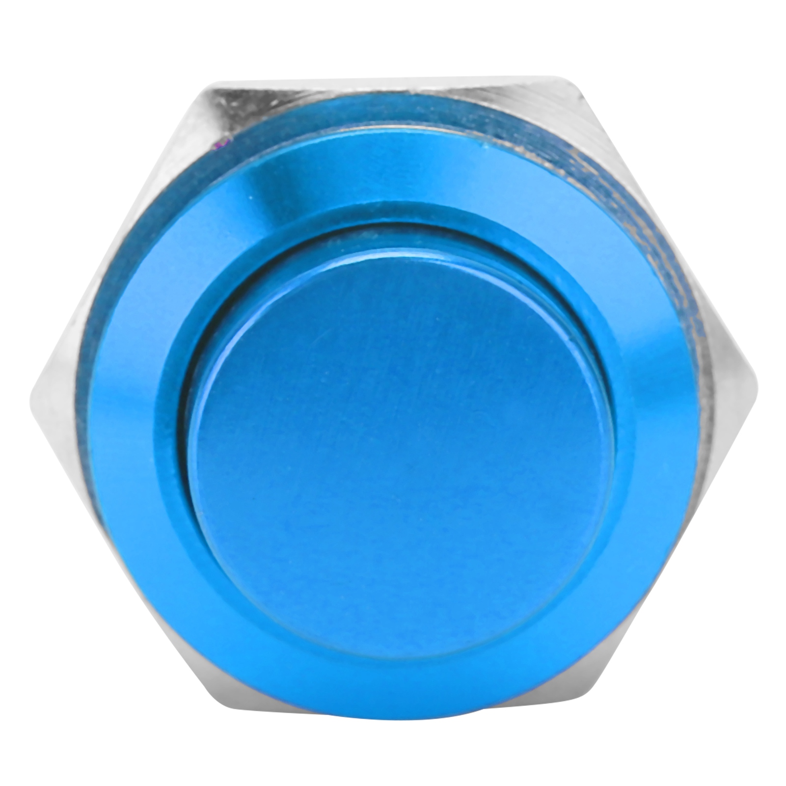 Wasserdichter Edelstahl-druckknopfschalter Mit Automatischer Rückstellung, Normalerweise Offen, 16 Mm, 220 V (blau)