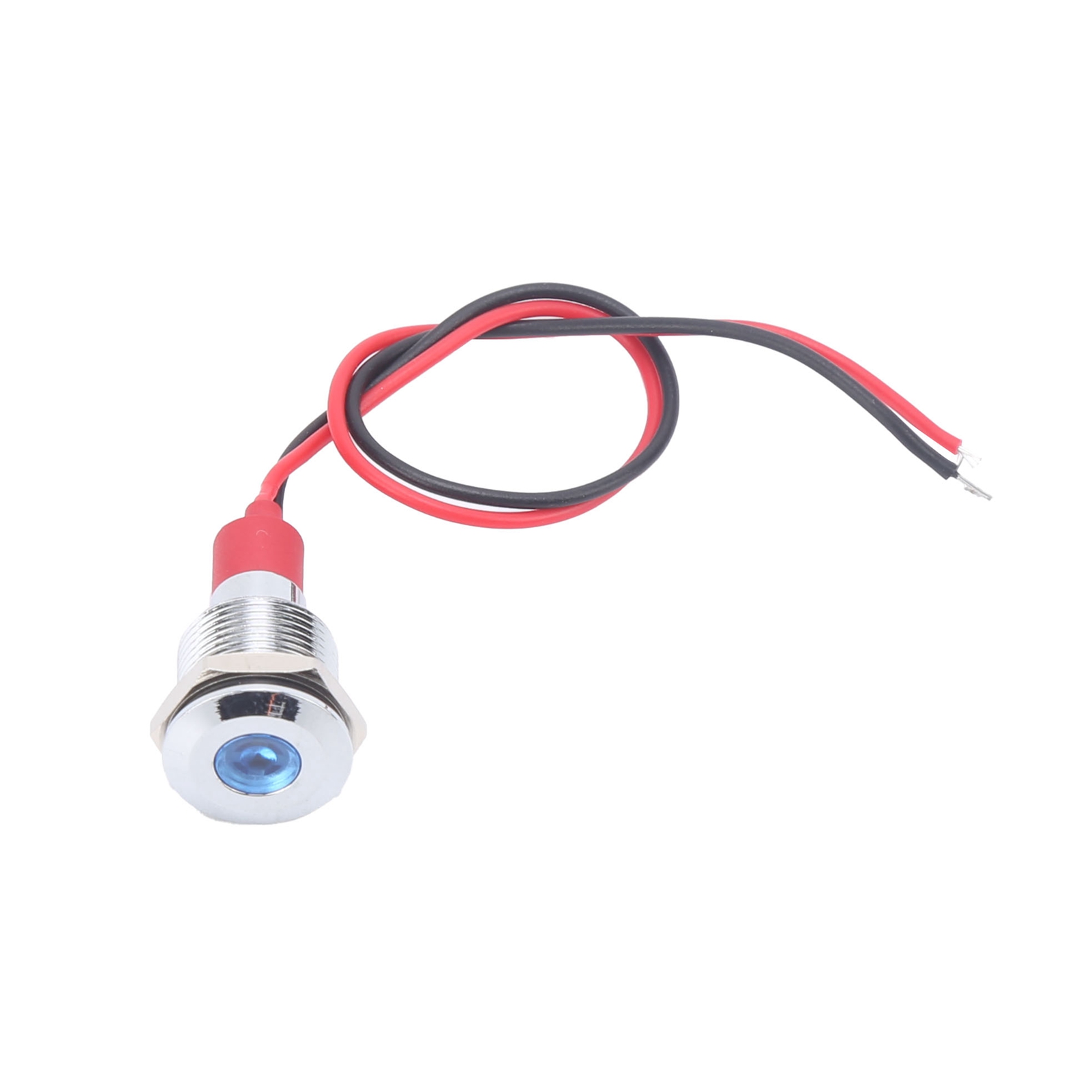 12-mm-led-blinklicht, Wasserdicht Gemäß Ip66, Mit Blauem Kabel