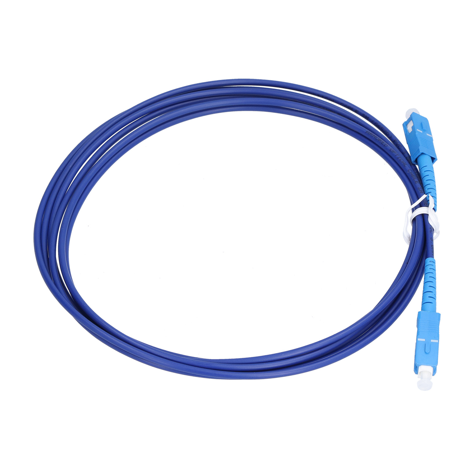 Blaues Sc Upc Einadriges Geschirmtes Glasfaser-patchkabel (3 Meter)