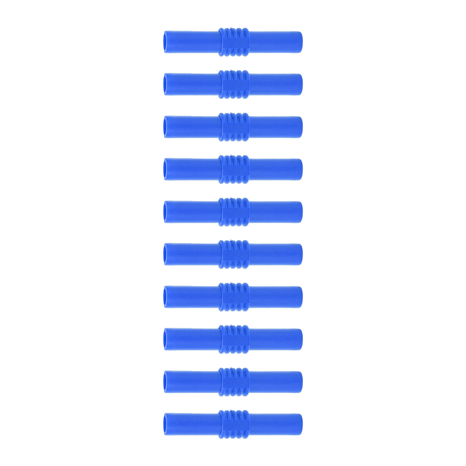 Packung Mit 10 Isolierten 4-mm-bananensteckern (weiblich-weiblich) Für Elektronische Geräte (blau)