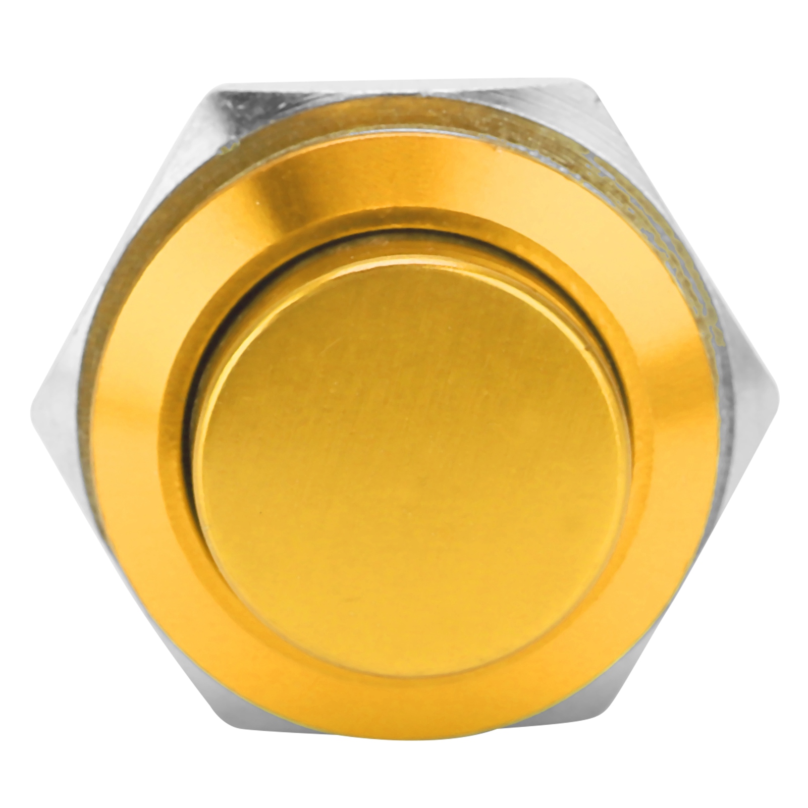 Wasserdichter Edelstahl-druckknopfschalter Mit Automatischer Rückstellung, Normalerweise Offen, 16 Mm, 220 V (gelb)