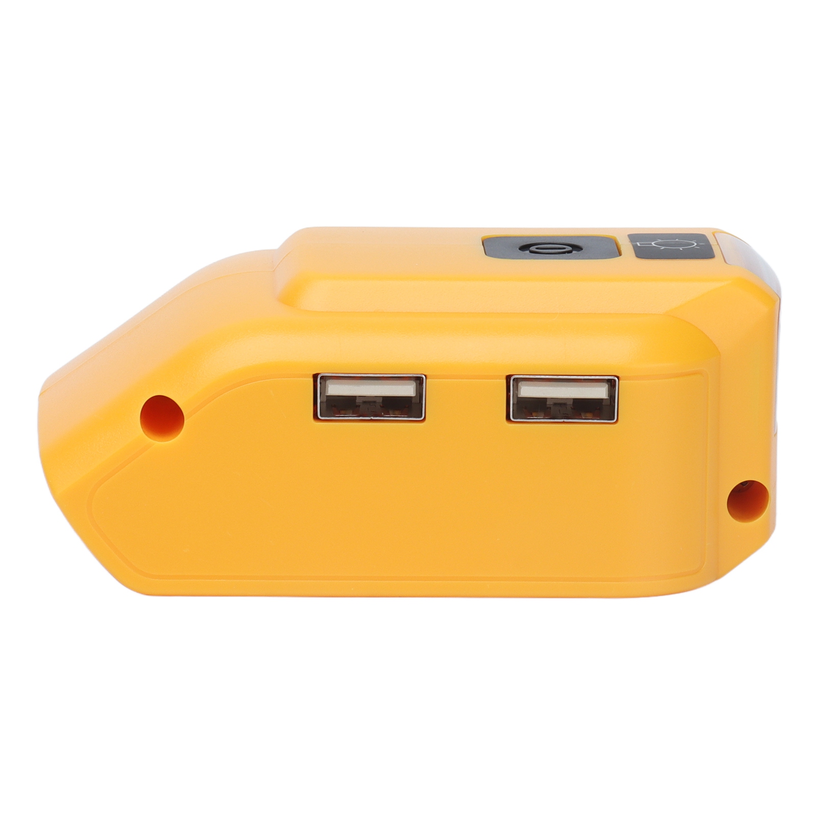 Gelber Netzadapter Mit Led-anzeige Und Zwei Usb-anschlüssen Für Dcb127 Dc12v
