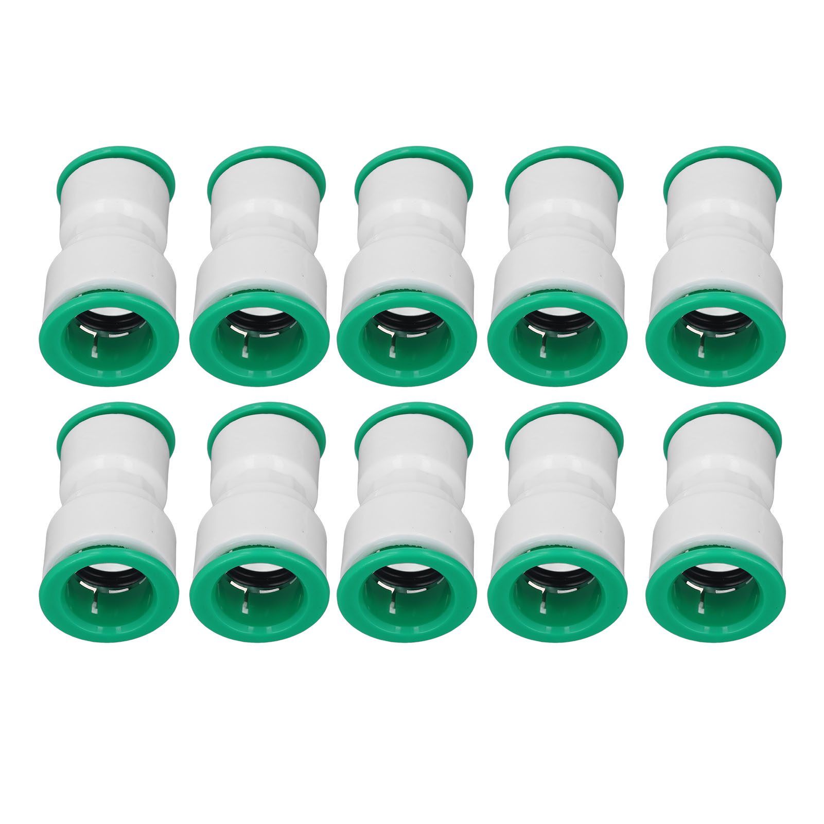 Packung Mit 10 Schnellkupplungsstücken Für Rohre, Gerade Reduzierstücke Für Bewässerungswasserleitungen, 25 X 20 Mm