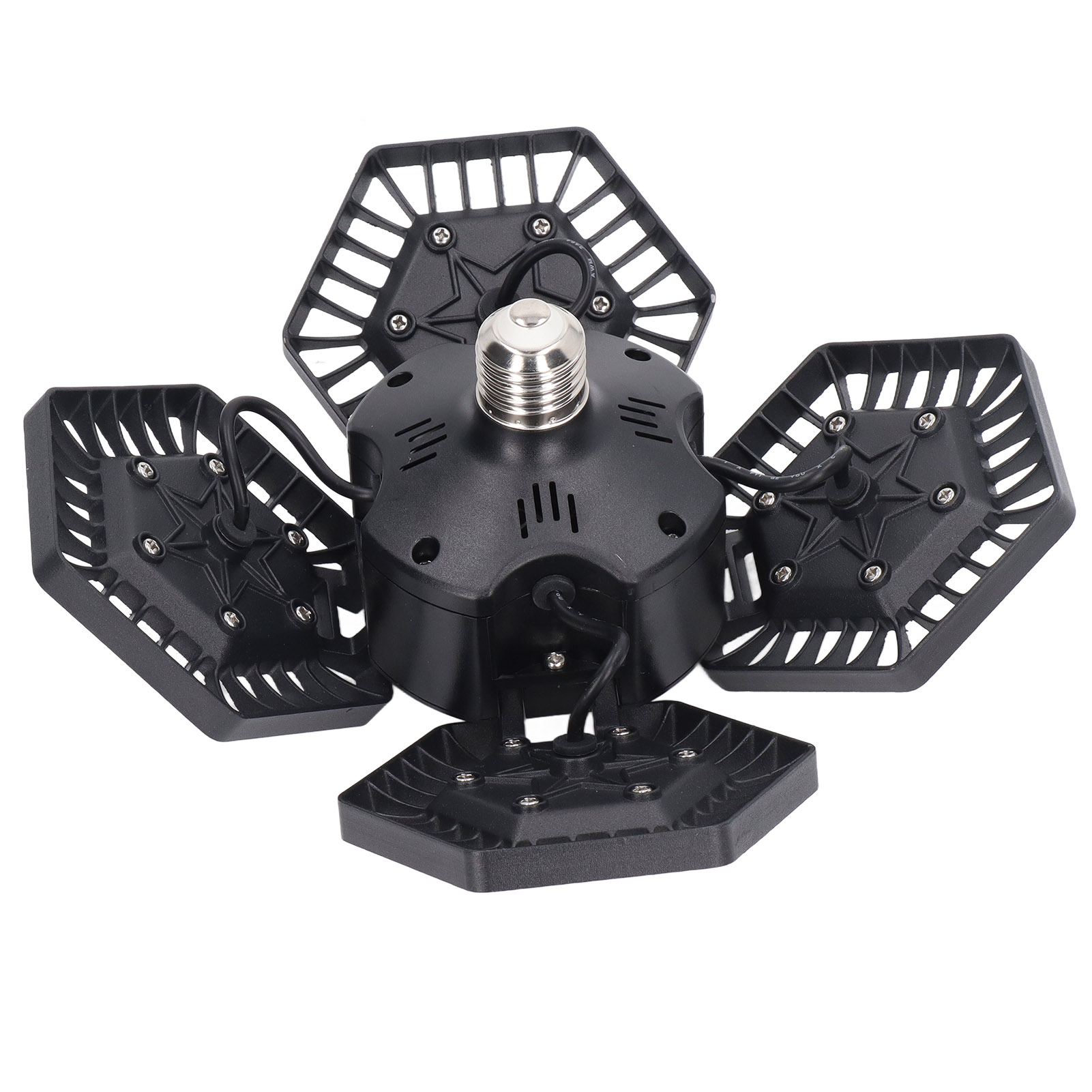 Led-flutlicht Für Garagen, Kaltweiß, 80 W, 4 Paneele, 90° Neigung, Industrielle Led-beleuchtung Für Lagerhallen Oder Fabriken, 100–277 V Wechselstrom
