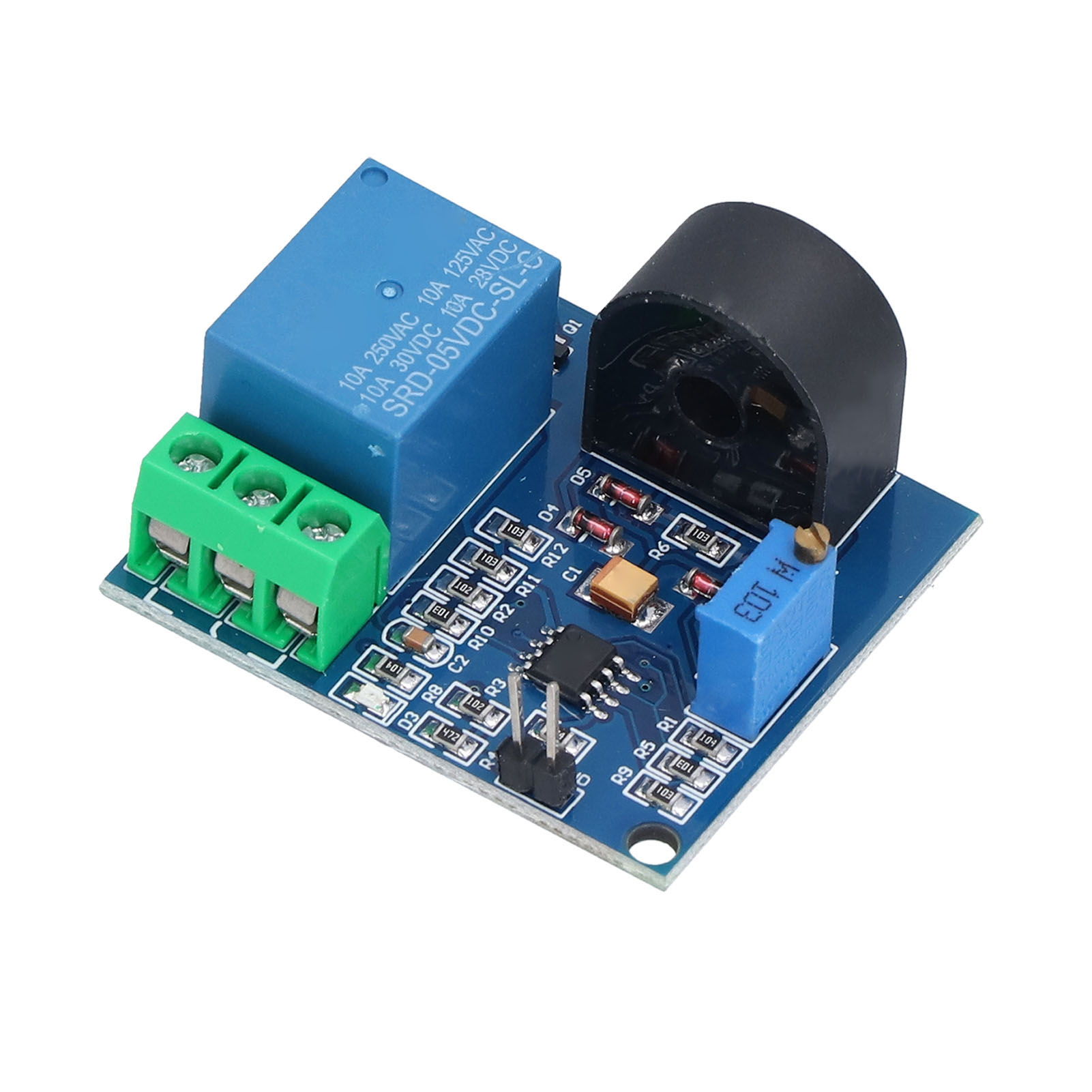 5a-relaismodul Mit Überstromschutz, 3-port-steuerschalter, Signalausgang Und Niederspannungsschaltplatine