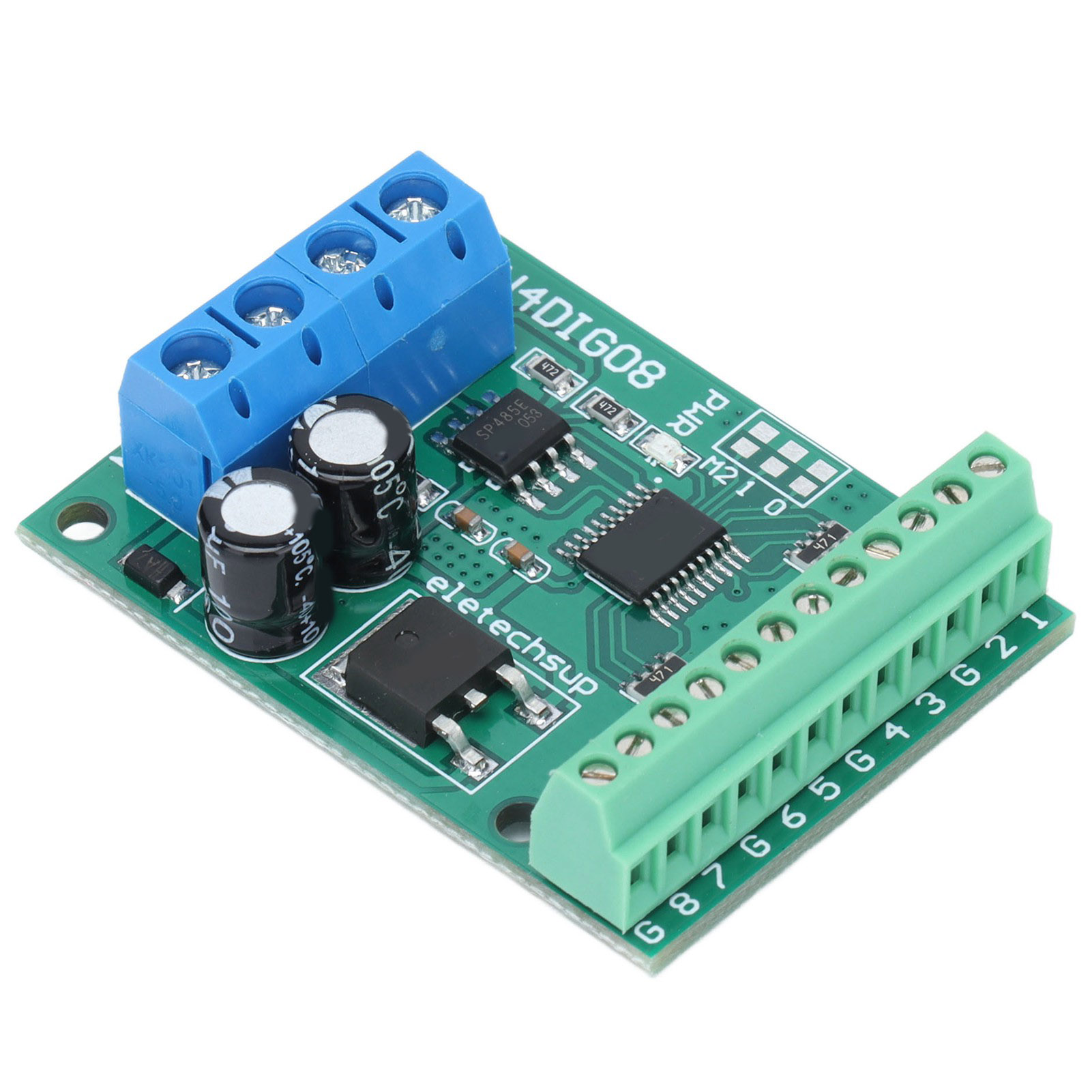 8-kanal-rs485-ttl-ein-/ausgangssteuermodul Mit 9600 Bps, N4dig08-controllerplatine Mit Klemmenblock