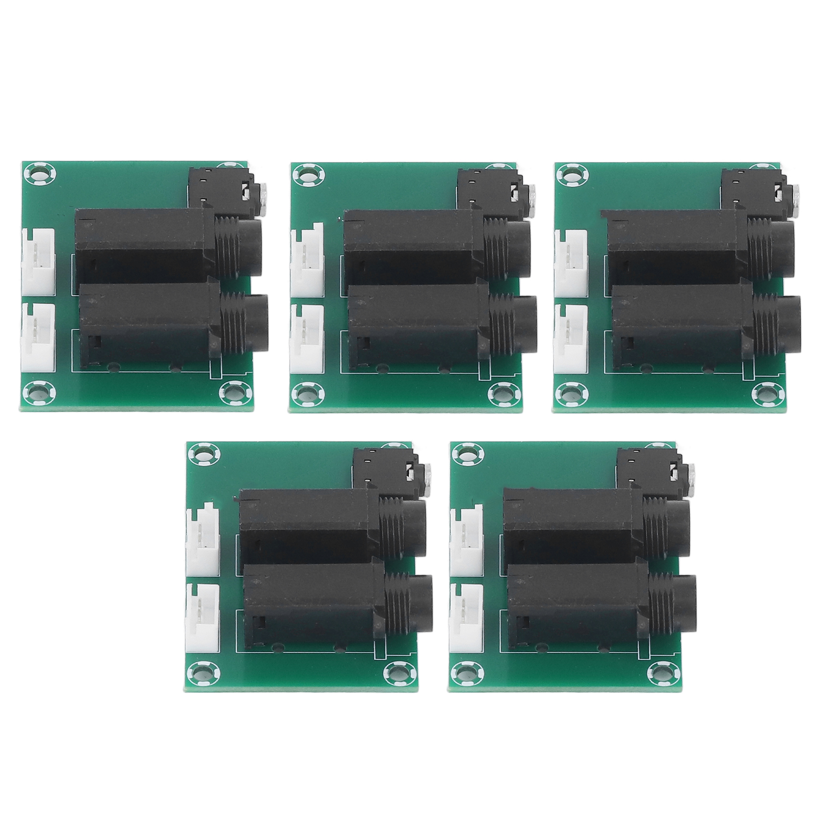 5-teiliges Audio-adapterset Für 6,5/6,35/6,3-mm-mikrofone Auf 2,54 Mhz