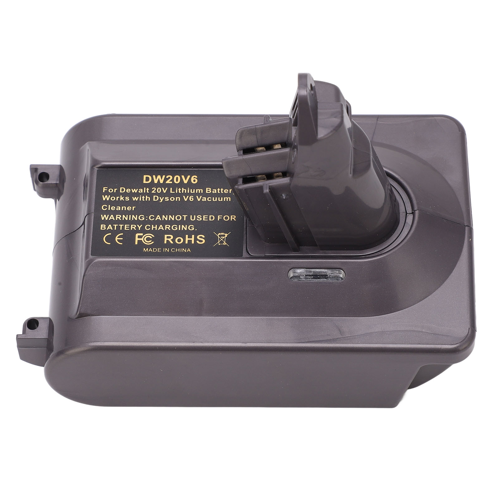Verschleißfester Abs-akkuadapter, 20-v-lithium-akku-konverter, Ersatz Für V6-staubsauger