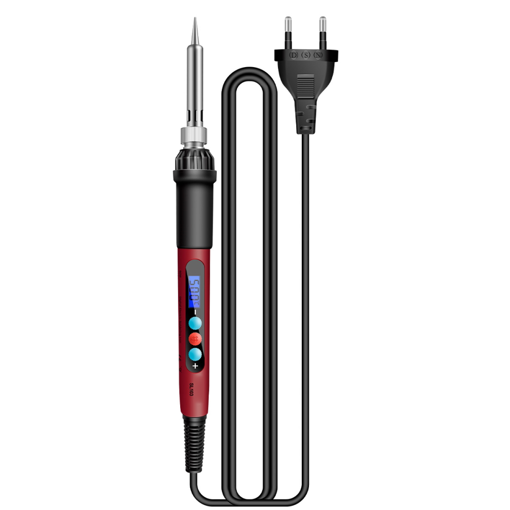 Sl103 13-teiliges Set 60w Digitaler Elektro-lötkolben Mit Einstellbarer Temperatur, Tragbares Lötwerkzeug Mit Digitalanzeige