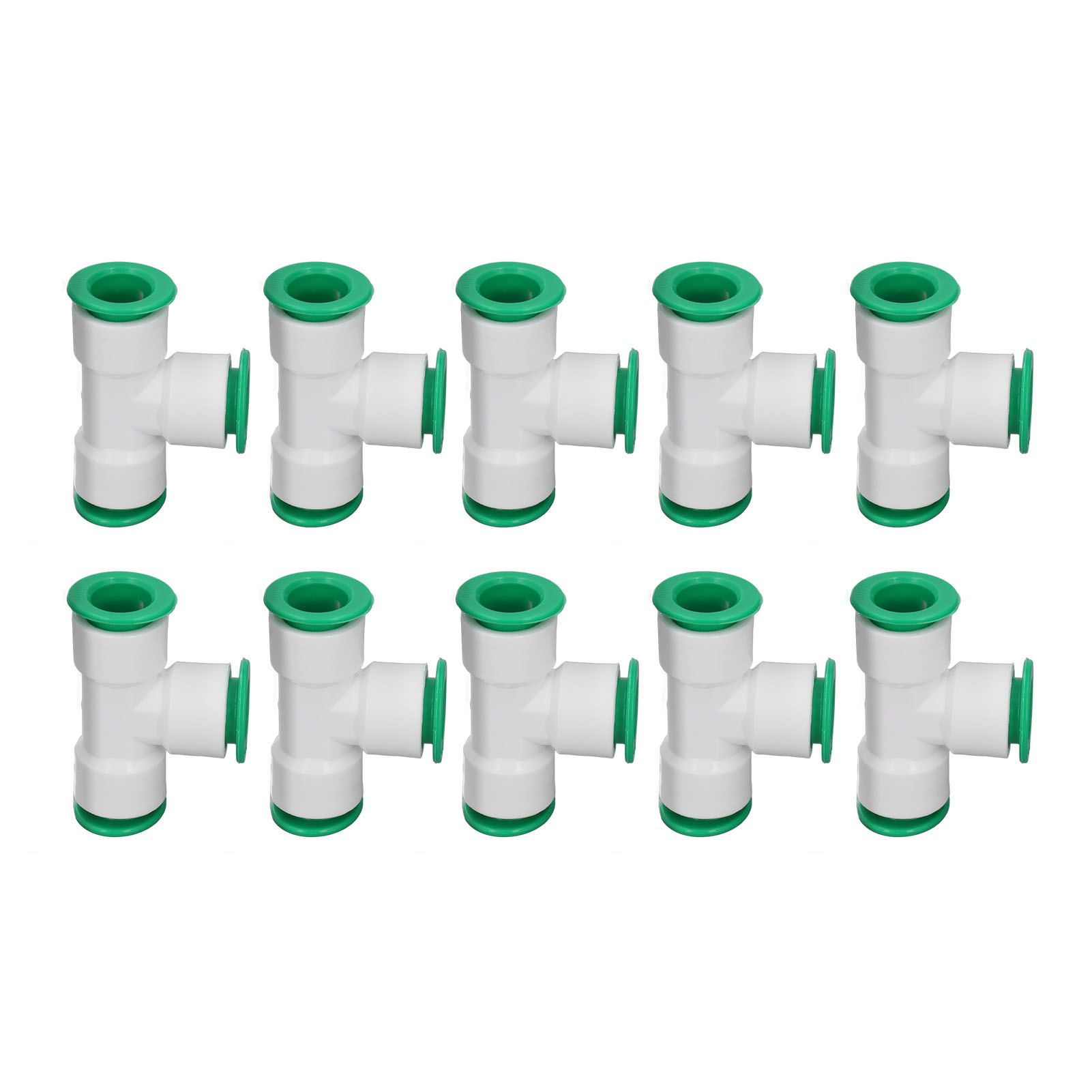 Packung Mit 10 Schnellkupplungs-3-wege-t-stücken Für Gartenschläuche, 32 Mm (1,3 Zoll) Innendurchmesser. Druckschlauchadapter Für Die Bewässerung.