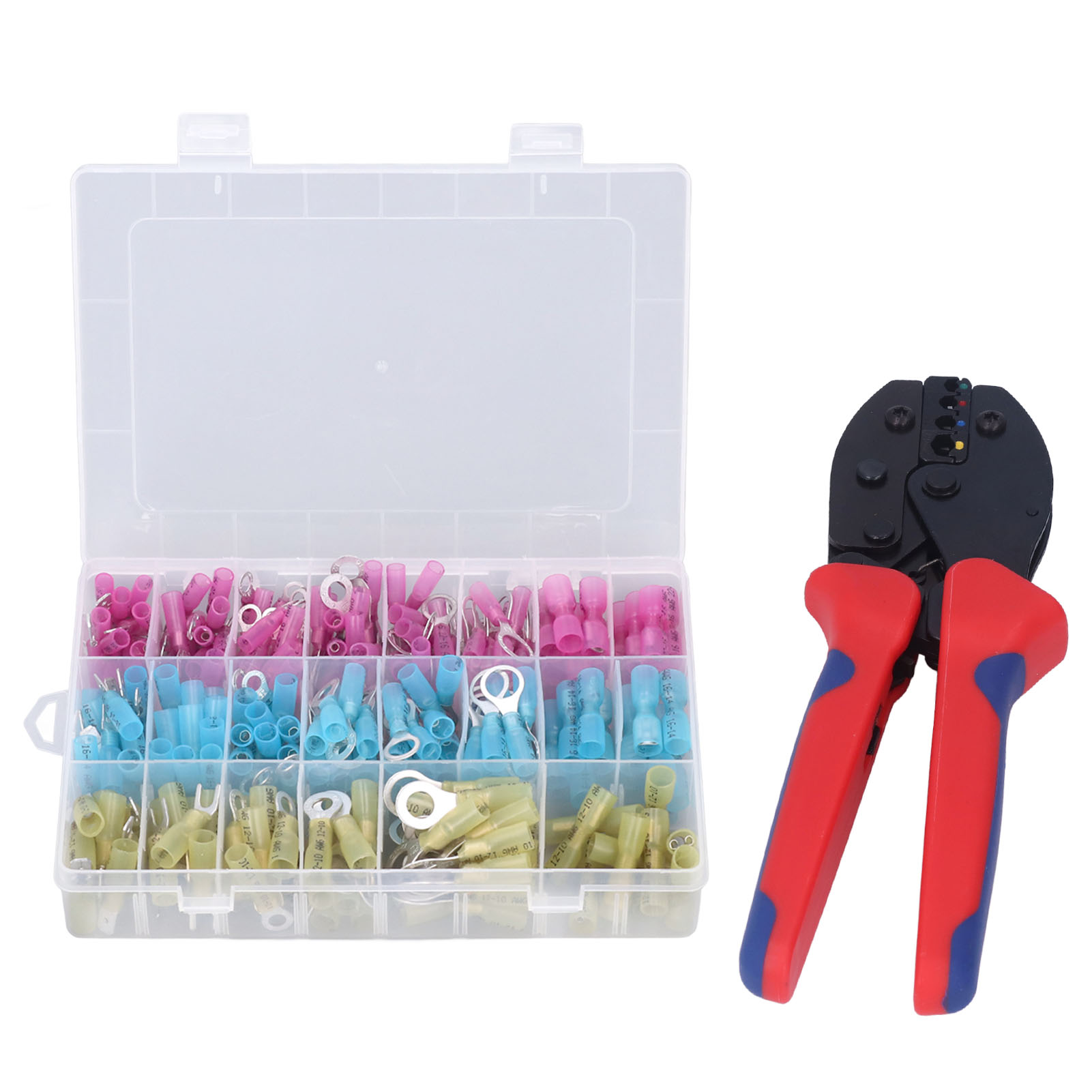 Set Mit 280 Wärmeschrumpfenden Klemmen Für Elektrische Schiffsanschlüsse Mit Crimpzange Awg 20-10