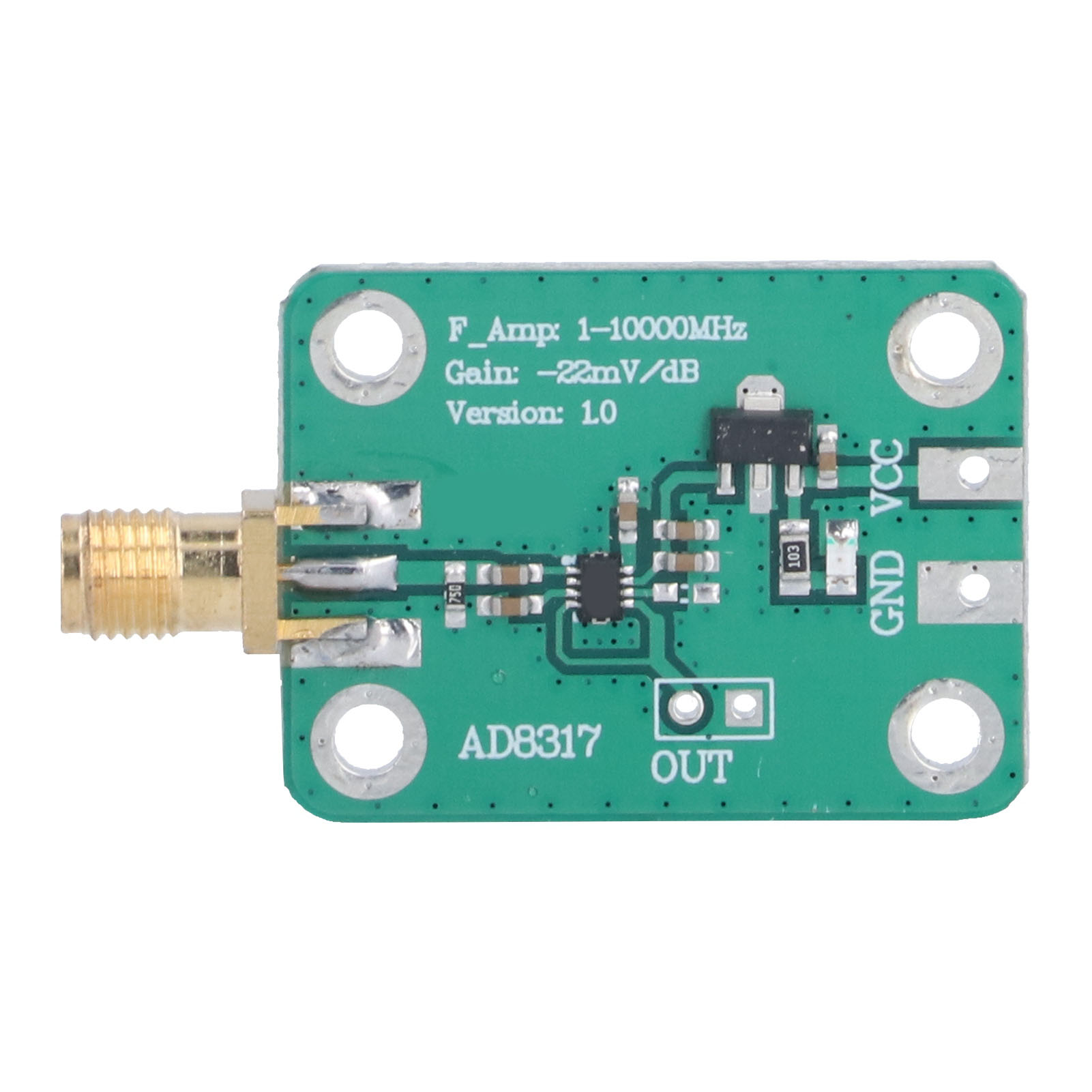 Ad8317 Logarithmischer Detektor -55 Dbm Bis 0 Dbm 1 Mhz - 10.000 Mhz: Hf-wattmeter Zur Signalleistungsmessung