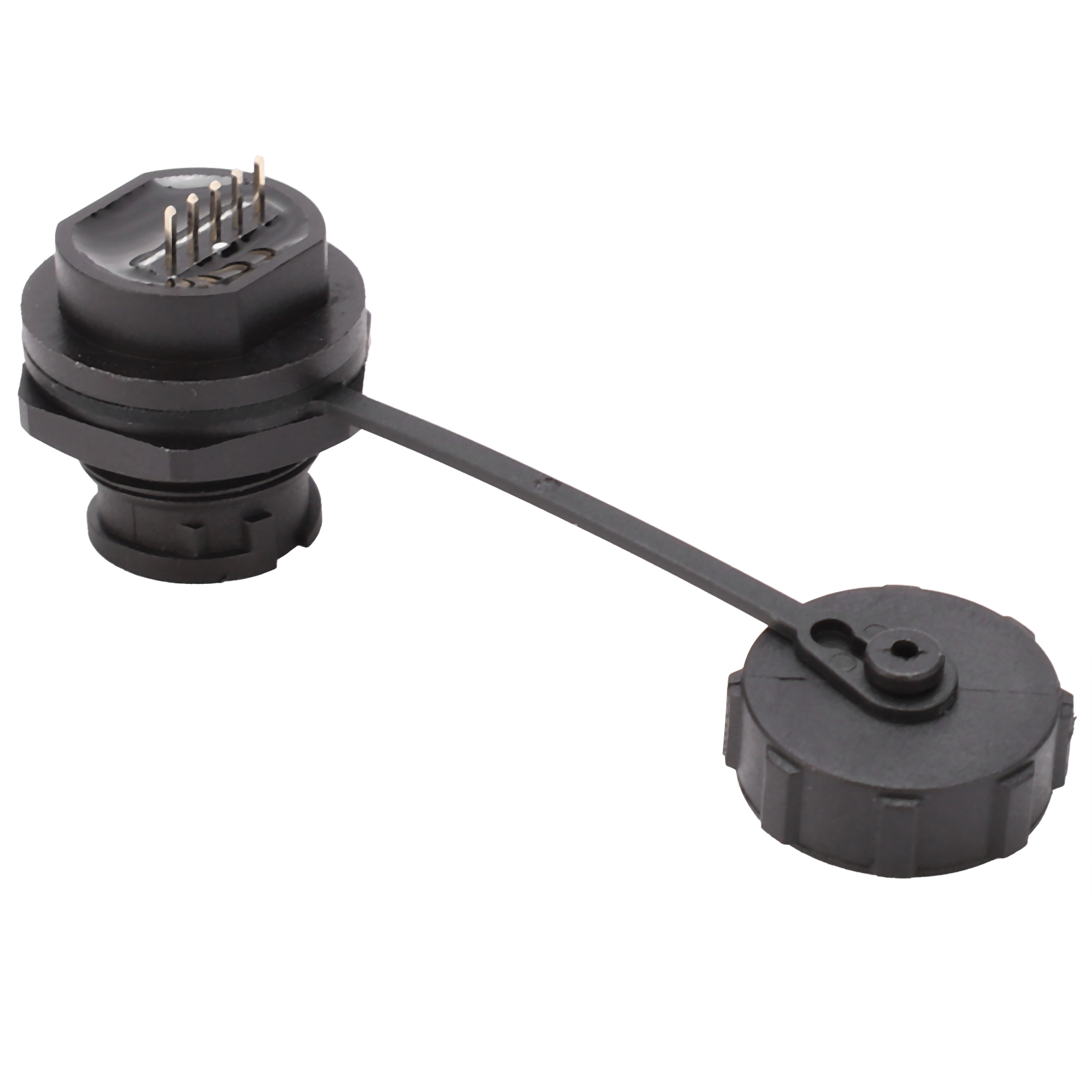 Wasserdichter Schnappverschluss-buchsenstecker Für Usb-ladegerät, Leiterplattenmontage E10mc-bf1-f