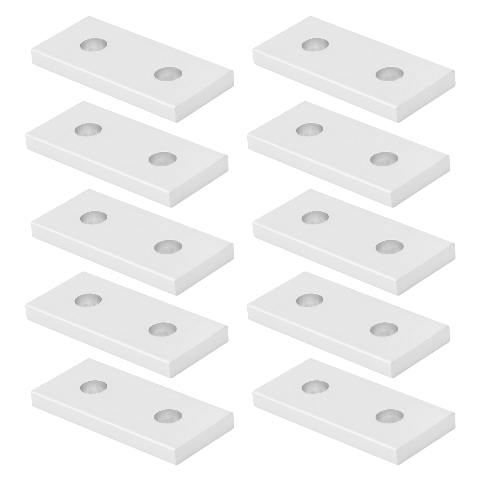 10 Flache Aluminium-verbindungsplatten, Vertikale Verbindungsverstärkung, Vertikales Verbindungswerkzeug 2020-2 Löcher