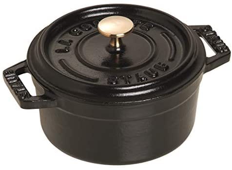 STAUB Cocotte Bräter Mini new Classic Gusseisen 0,25 Liter Ø10cm schwarz