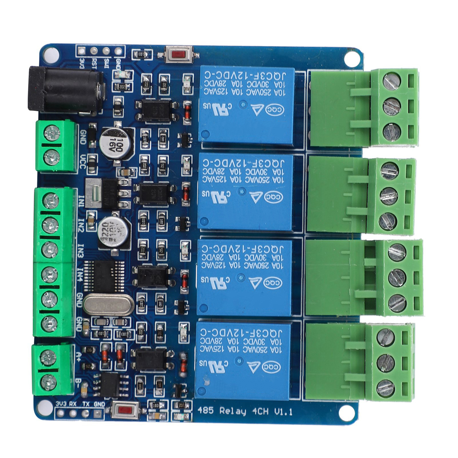 4-kanal-12v-relaismodul, Hochpräziser Schalteingang Für Rs485/ttl-kommunikation