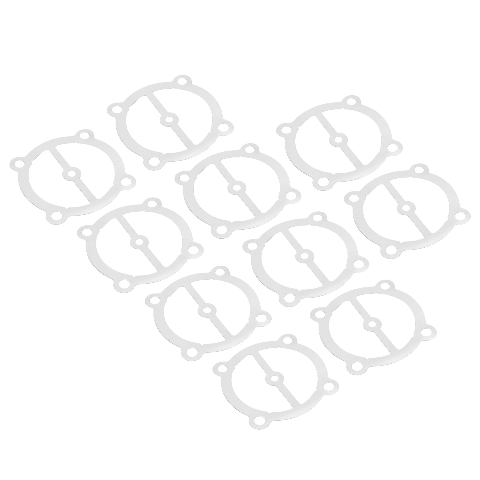 Packung Mit 10 Luftkompressordichtungen, Ventilplatte Aus Aluminiummetall 65 Mit 5 Löchern, Durchmesser 0,25 Oder 0,36 Zoll, Für 2,2 Bis 3 Kw Pumpen.