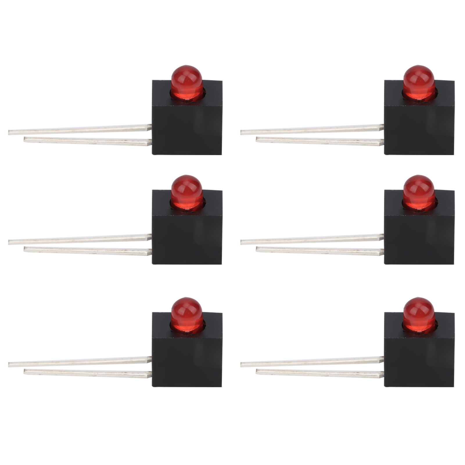 Packung Mit 100 Led-fassungen, 3-mm-lampenschirm, 90°-winkelstück, Industrielle Steuerungskomponenten Für Rotlicht