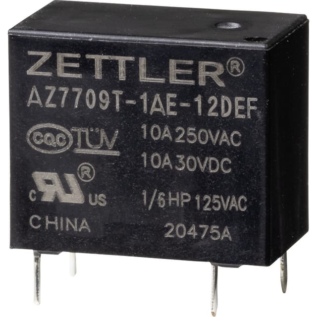Zettler Electronics - AZ7709T-1AE-12DEF Powerrelais 12 v/dc 10 a 1 St.