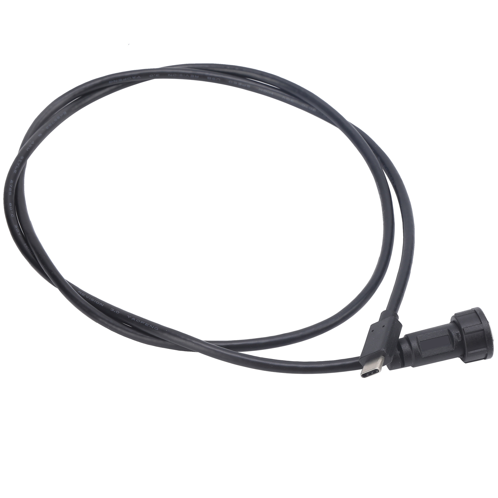 Wasserdichter Typ-c-stecker Mit Schnappverschluss, Für Einbau In Schalttafeln, E10tpc-ba-m/tpc-am 0,5 M