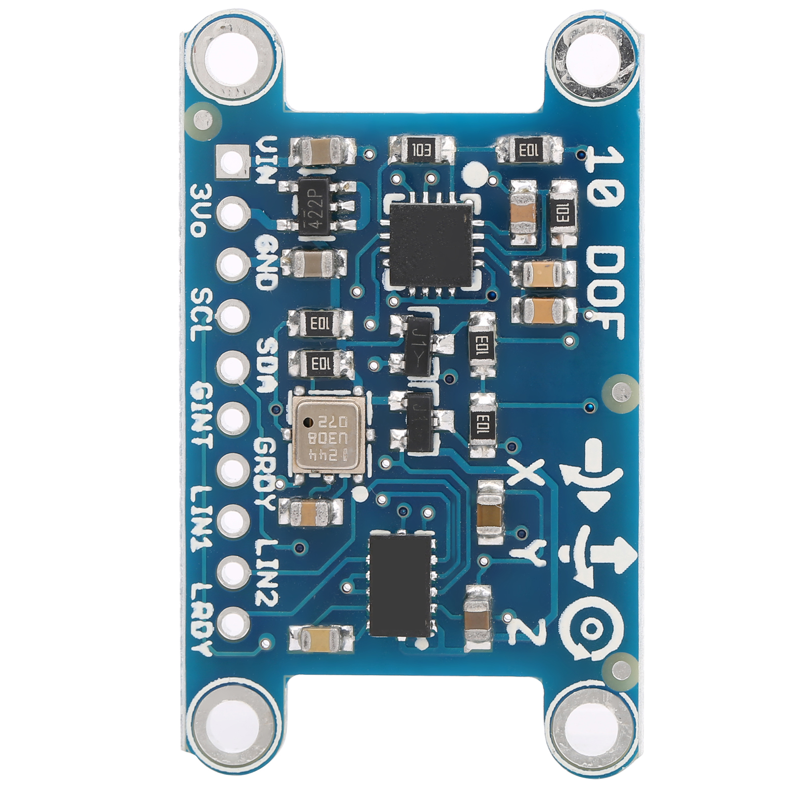 Modul Mit Sensoren (beschleunigungsmesser, Gyroskop) – Industriebedarf 10dof Lsm303+l3g4200d