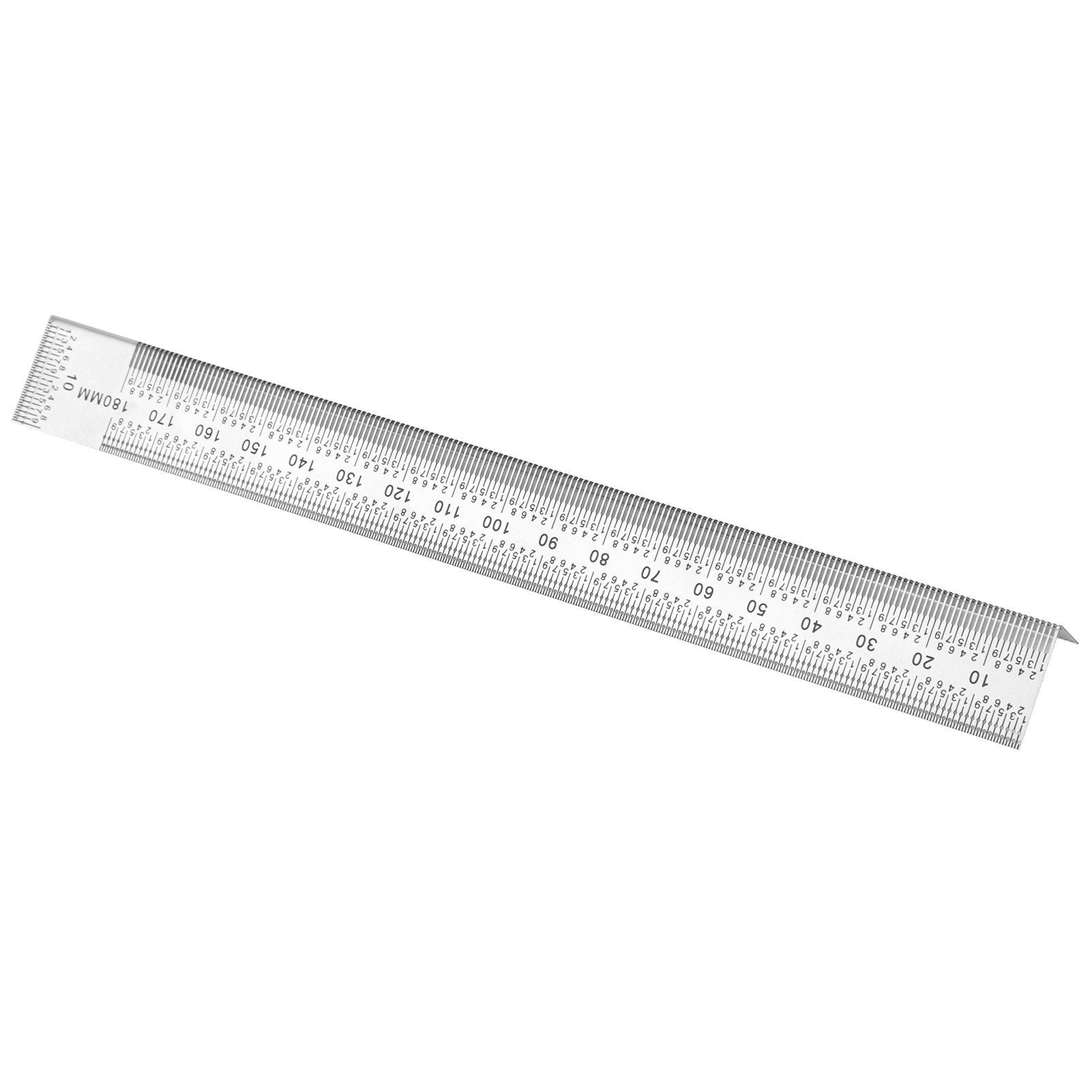 Anreißlineal Mit Lochskala, Präzisions-linienmarkierungswerkzeug Aus Edelstahl Für Schreiner, 180 Mm