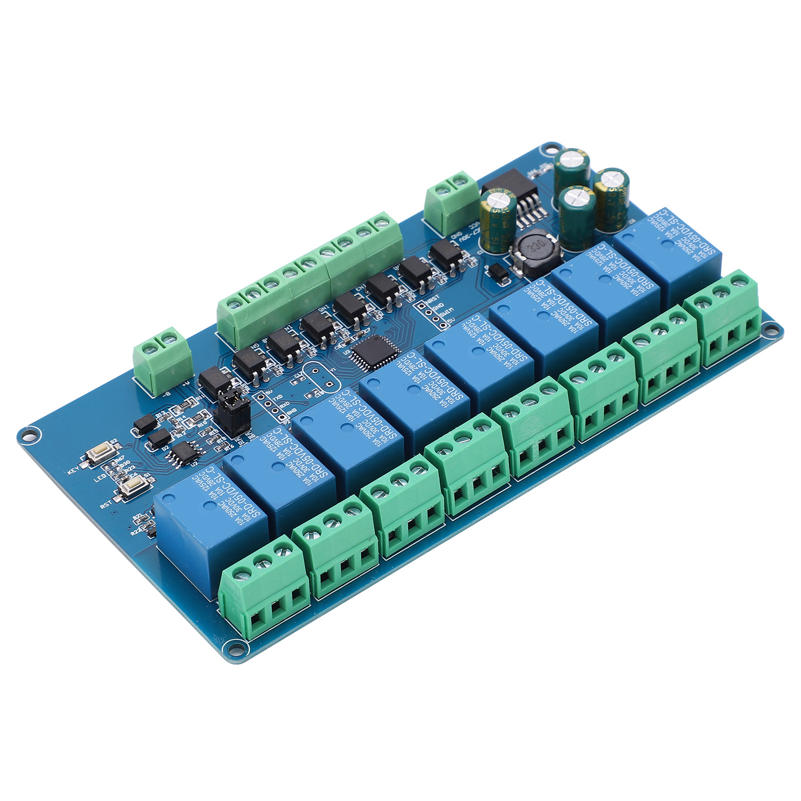 8-kanal-relaismodul, Optokoppler-eingangssignalerkennung, Elektronisches Bauteil, 7–30 V Gleichstromversorgung