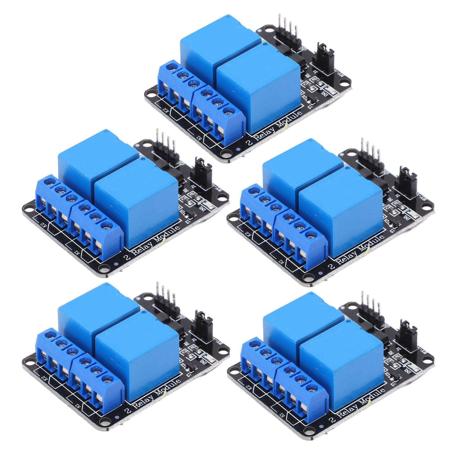 2-kanal-relaismodul (5 Stück) Mit Optokoppler-isolation, Kompatibel Mit Abs Und Speicherprogrammierbarer Steuerung (avr 51 Pic).
