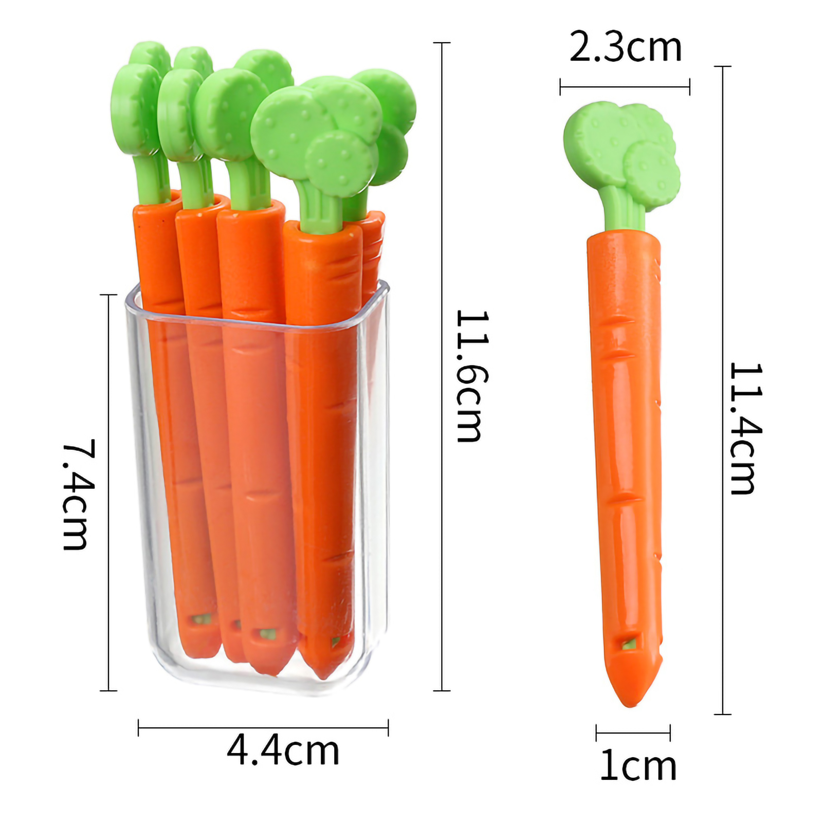 Set Mit 5 Pp-lebensmittelbeutelclips, Kühlschrankmagneten Und Aufbewahrungsbox.