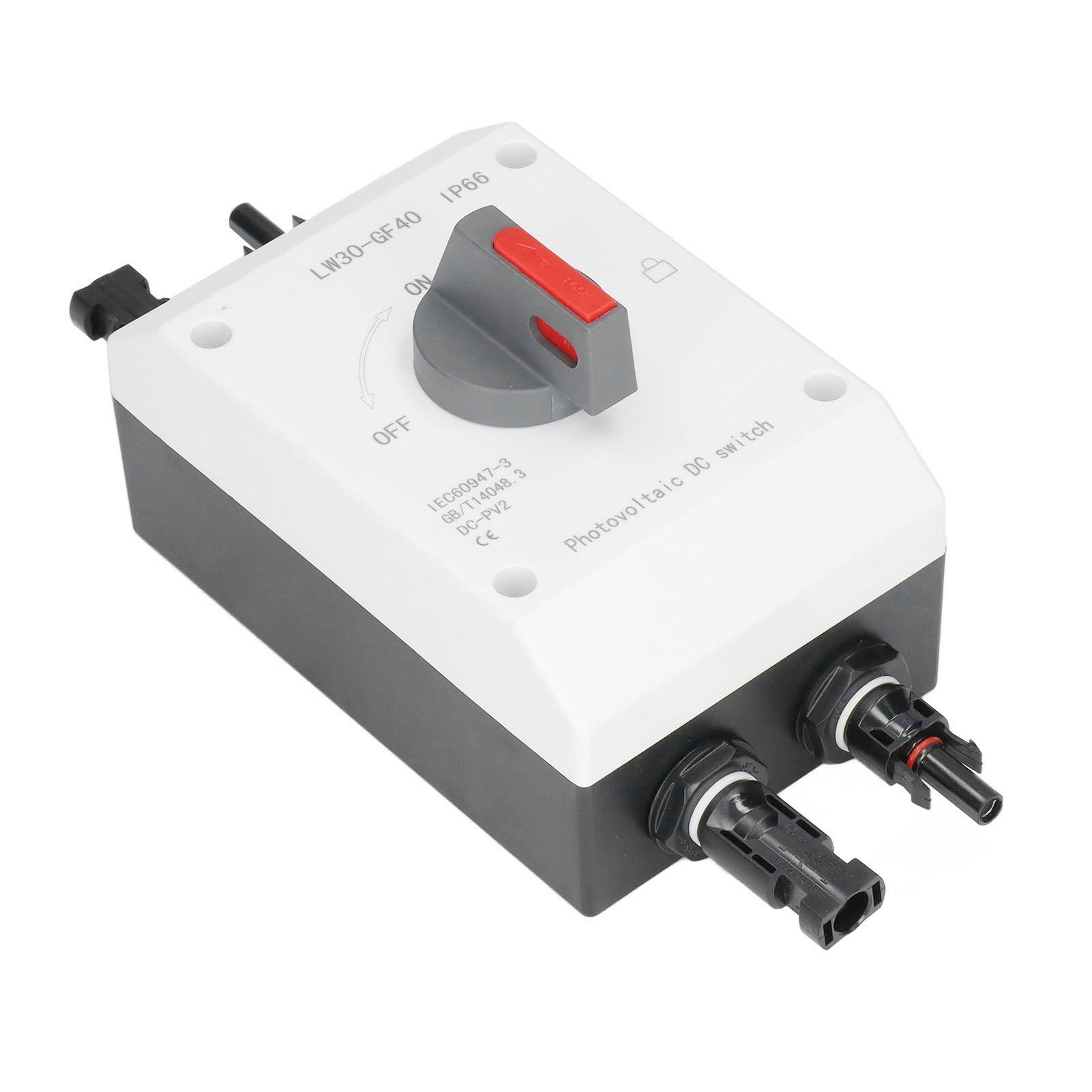 4-poliger Dc-photovoltaikschalter Mit Solaranschluss, 1200 V Dc 32 A Pv-trennschalter, Ip66 Wasserdicht