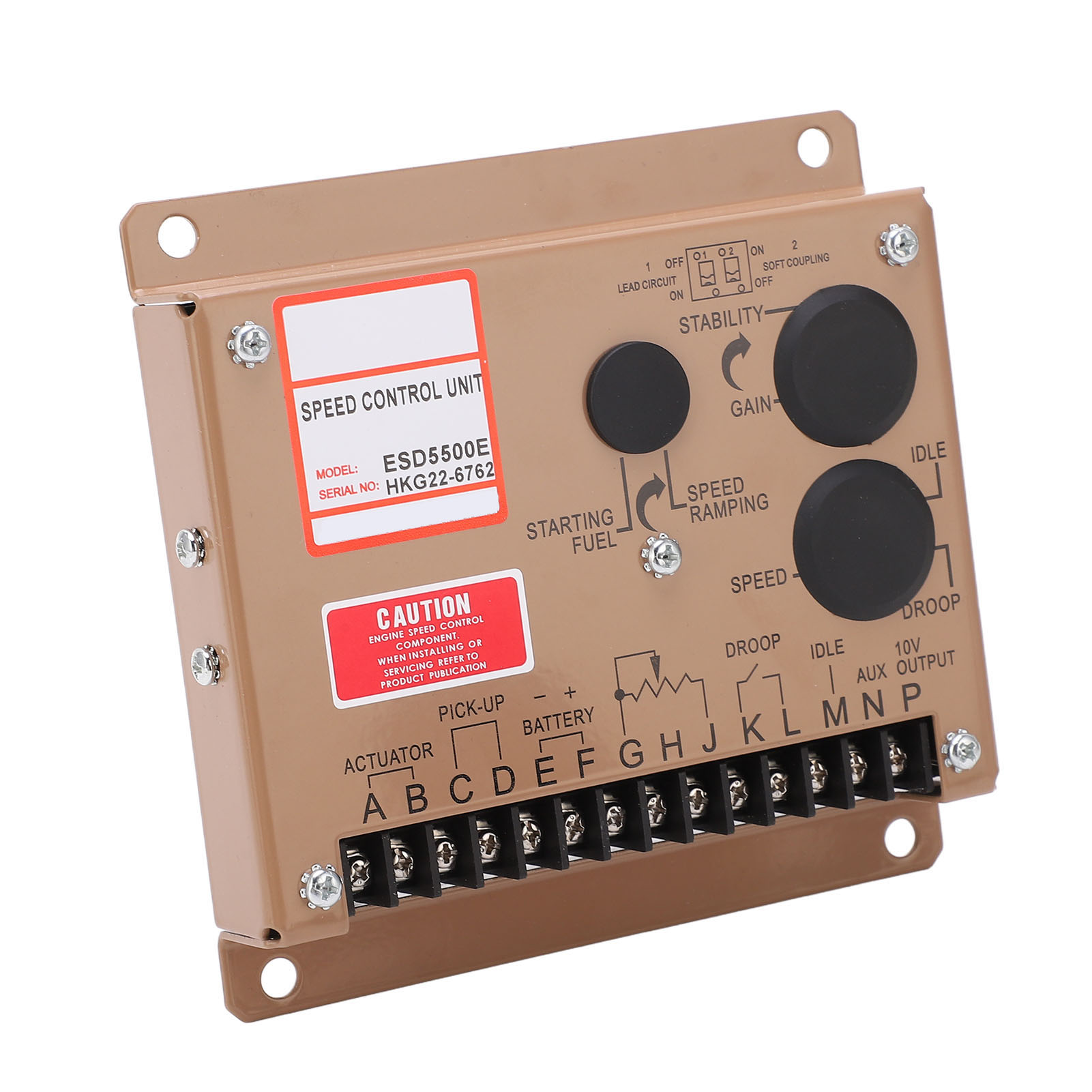 Elektronischer Leerlaufdrehzahlregler Esd5500e Für Dieselgeneratoren, Sanftanlauf, 12 V/24 V Dc