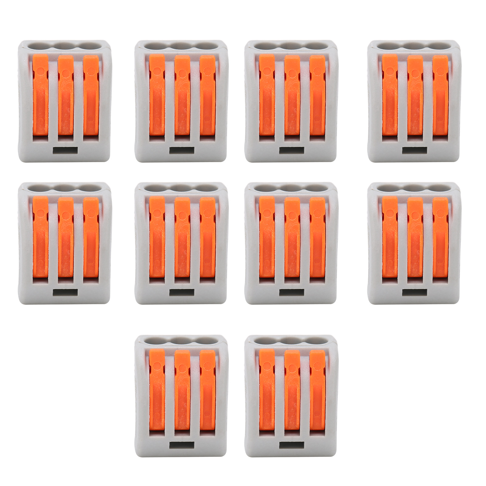 Packung Mit 10 Crimp-kabelschuhen Für Starre Und Flexible Kabel, Schnellverbinder Für Leiterdrähte, Pct213