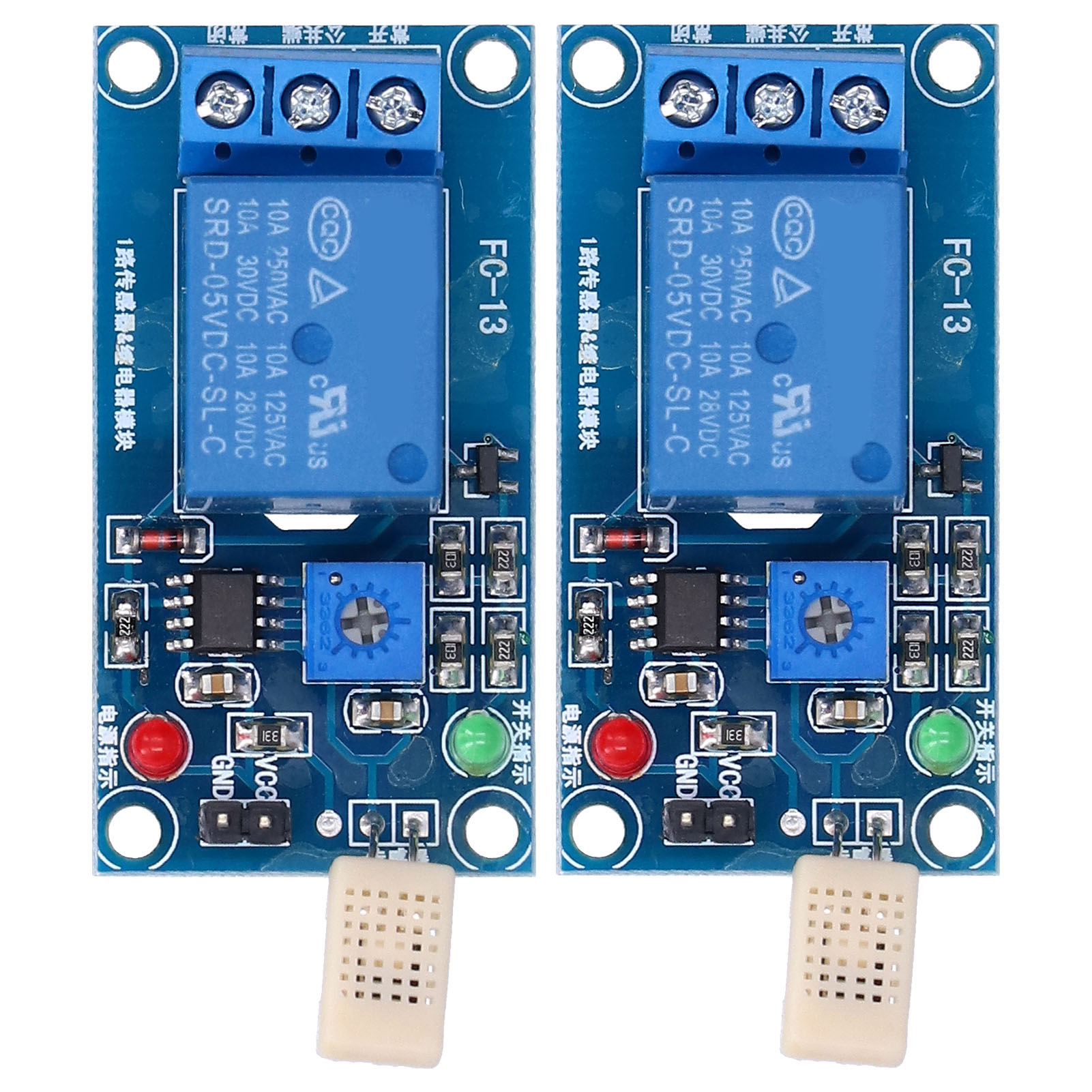 5v Dc Feuchtigkeitssensor-relaismodule Für Leiterplatten, Feuchtigkeitsregelungsmodul Für Die Stromverteilung