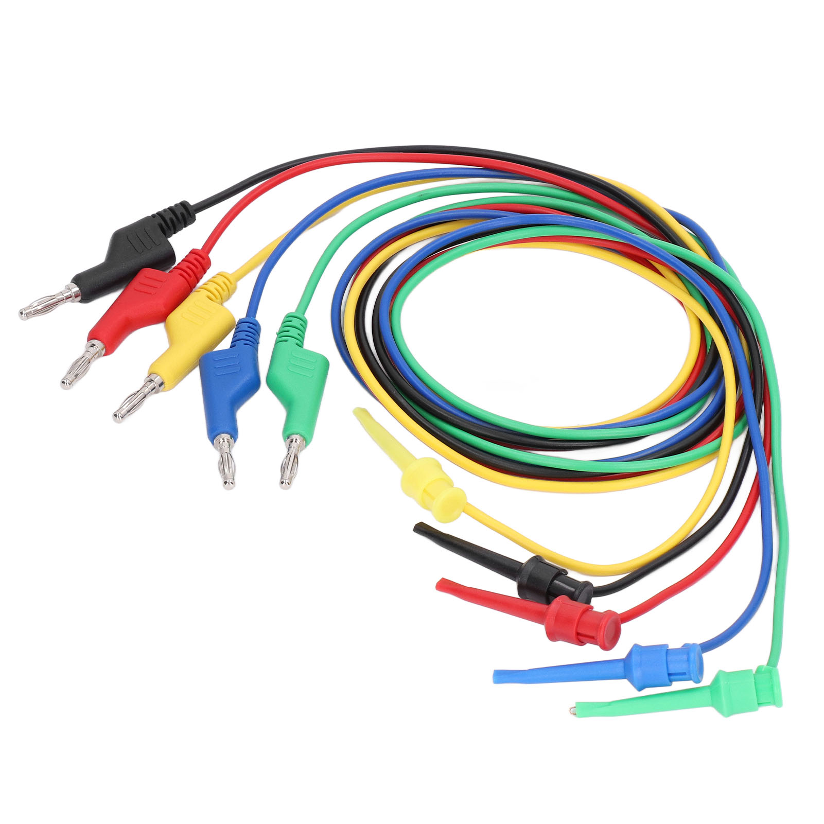 Packung Mit 5 Bananenstecker-prüfleitungen Für Multimeter, 30 V Ac / 60 V Dc Prüfkabel, 15 A, Für Wartungszwecke