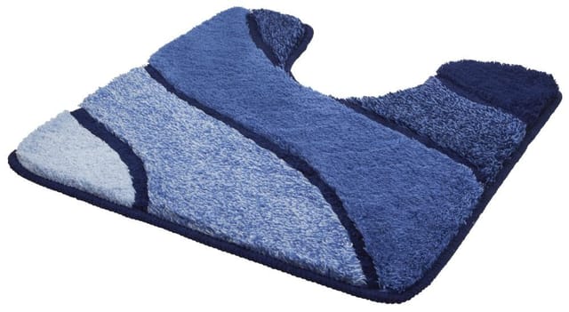 Kleine Wolke - WC-Vorleger Wave 55 x 55 cm, marineblau WC-Vorleger