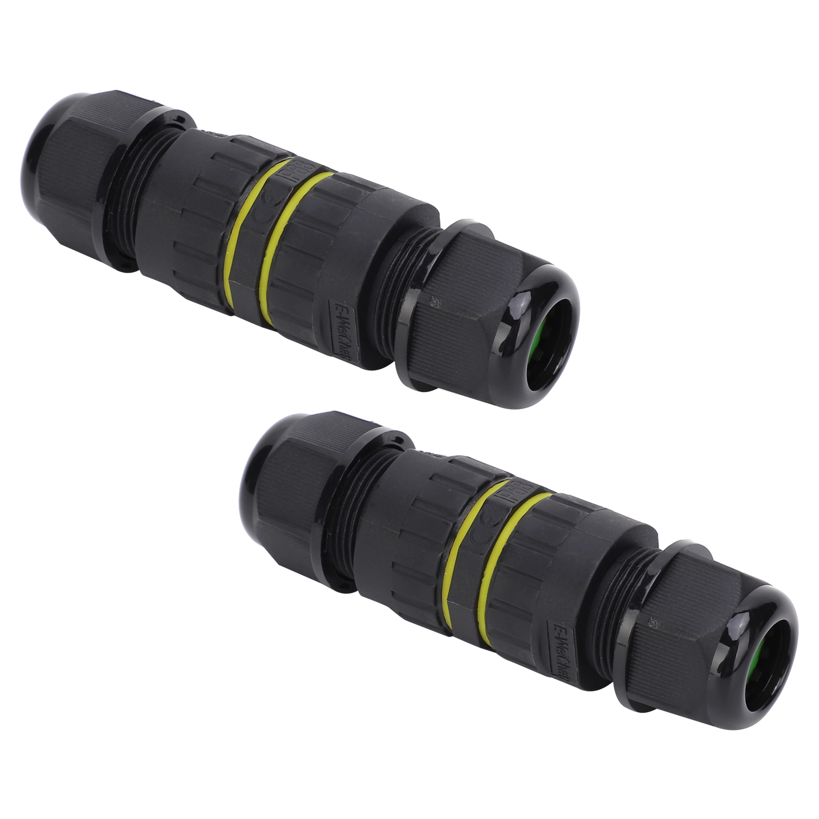 2 Wasserdichte Und Flammhemmende Steckverbinder Für Elektronische Außenkabel, 2-polig Ip68 M162p (3,5-7 Mm)