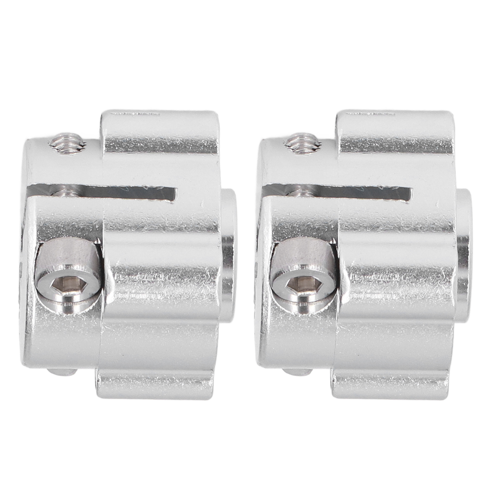 Satz Mit 2 Doppelt Geschlitzten Schlauchschellen, 1/4"-rundloch, Aus Aluminiumlegierung, Zum Klemmen Von Wellen