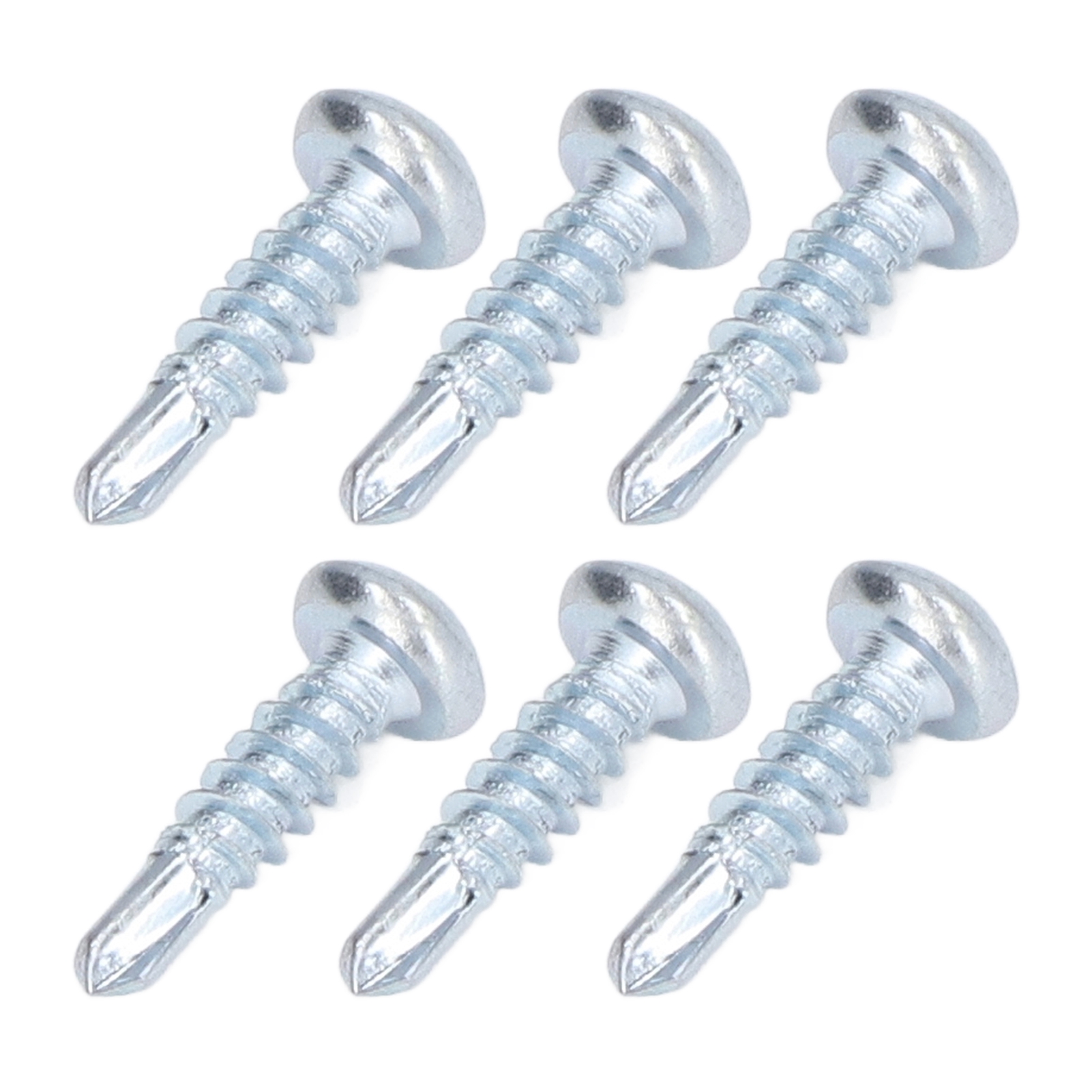 50 Selbstbohrende, Runde, Rutschfeste Schrauben Aus Verzinktem Kohlenstoffstahl, 4,2 X 16 Mm, Kreuzschlitz