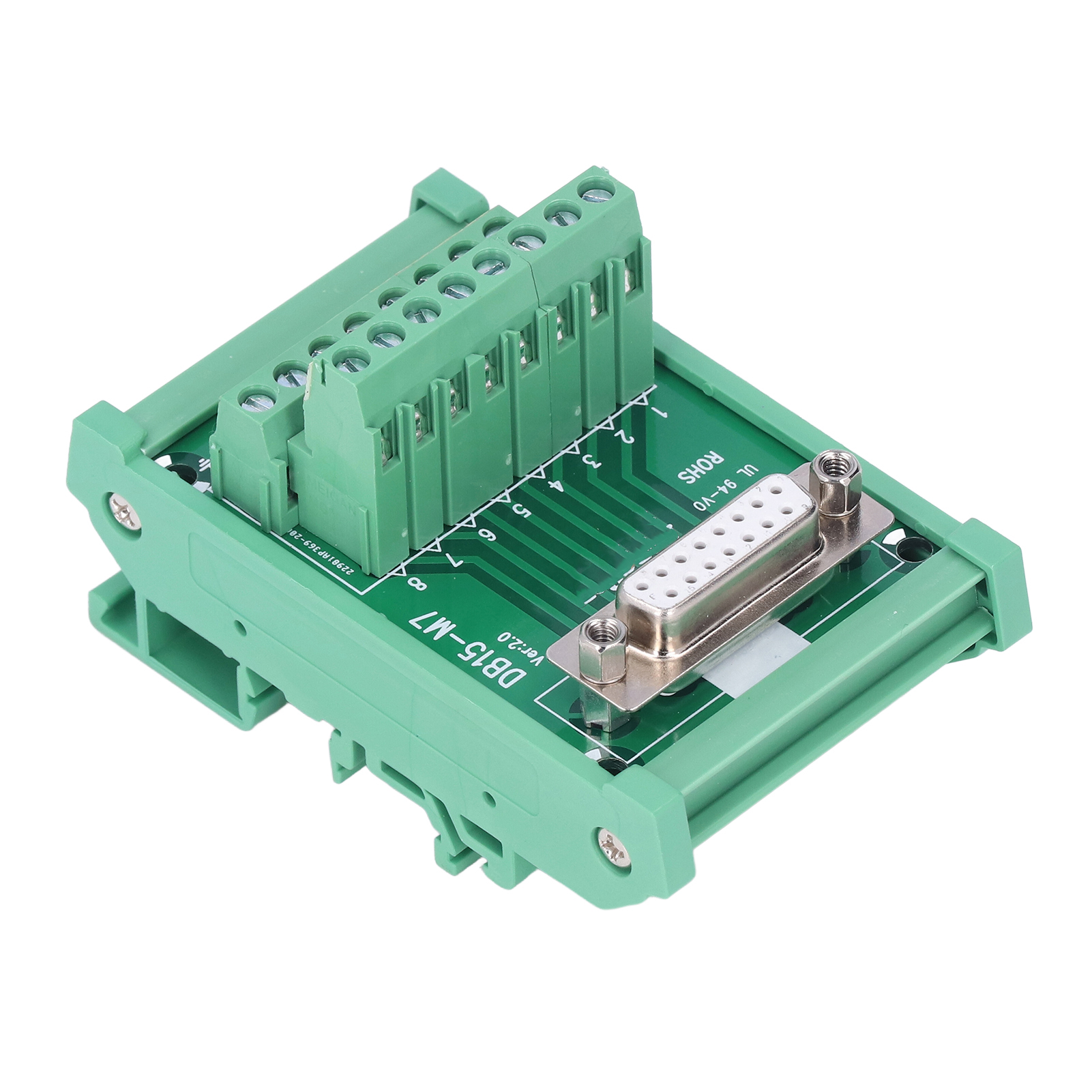 Kompakte Klemmenleiste Für Leiterplatten, Kupfermaterial, Bedruckte Etiketten, 0,2 Nm Drehanschluss, Weibliche Verteilerleiste, 0,8 A/pin, 60 V Dc, 0,2 A/pin