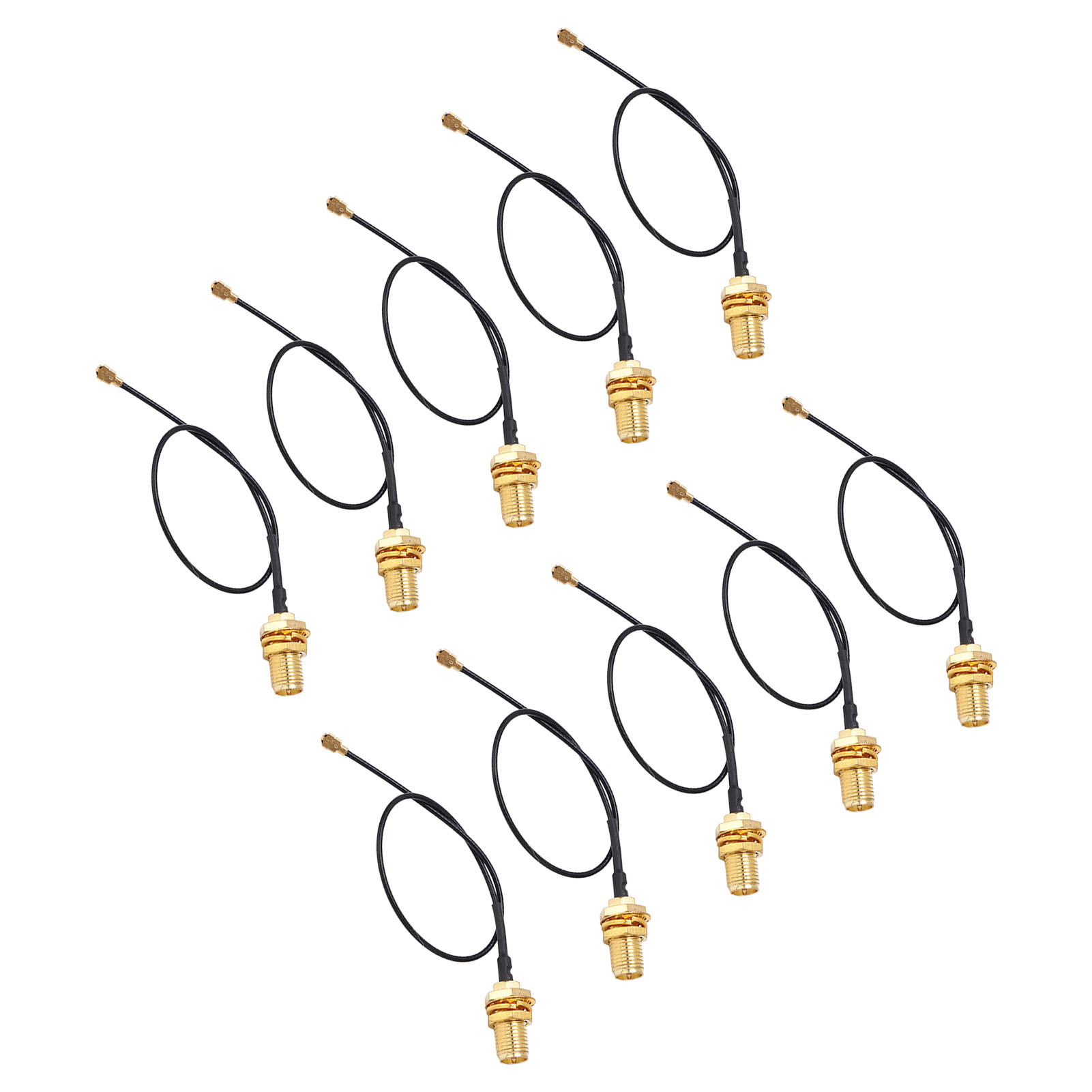 Packung Mit 10 Ipex-auf-sma-stecker-adapterkabeln, Messingkerndraht, Hochstabile Antennenzuführung Für Empfänger/scanner