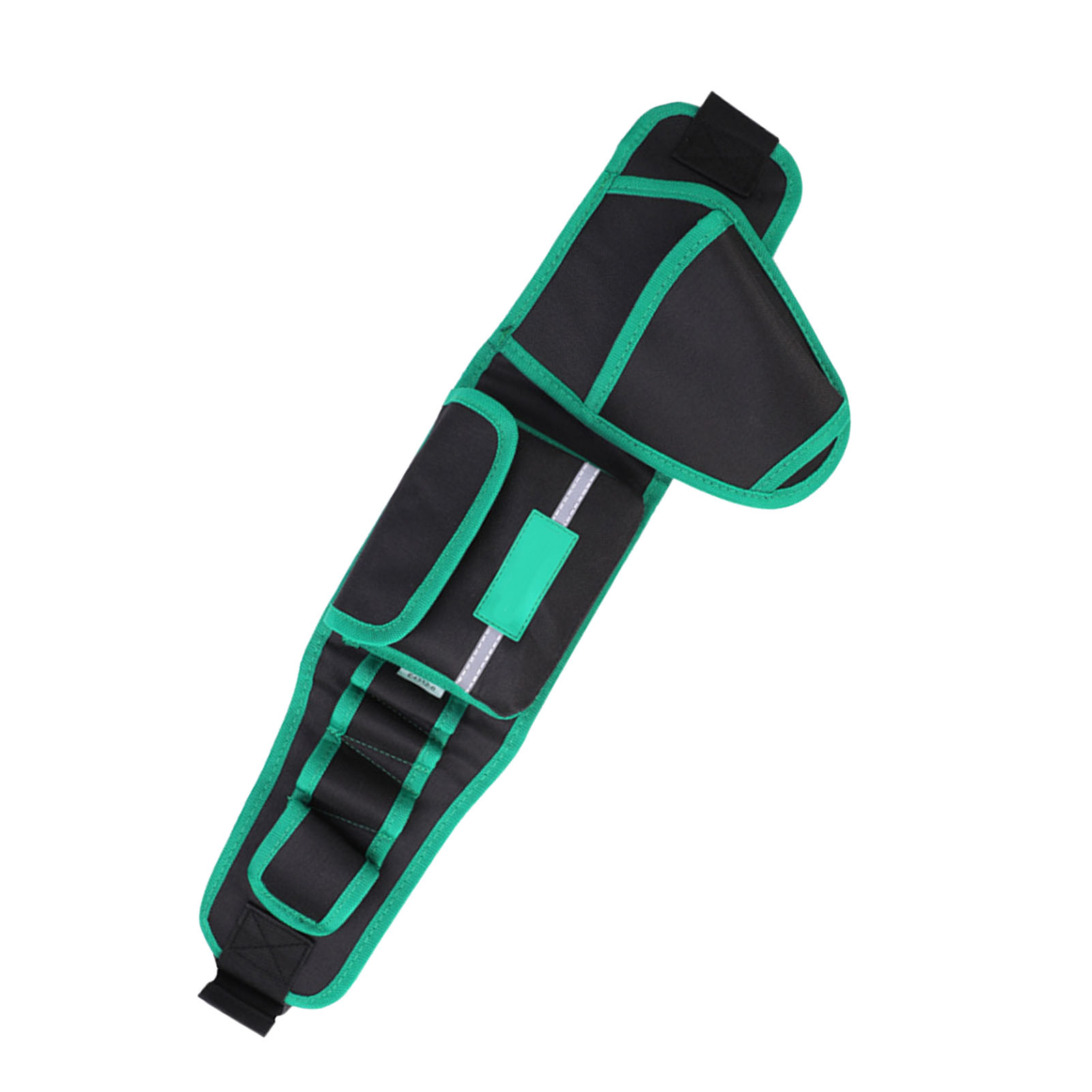 Große Werkzeugtasche Aus Wasserdichtem Oxford-gewebe Für Elektriker, Ideal Für Elektrische Bohrmaschinen, Mit 4 Löchern Und Bananenform (560 X 190 Mm / 22 X 7,5 Zoll).