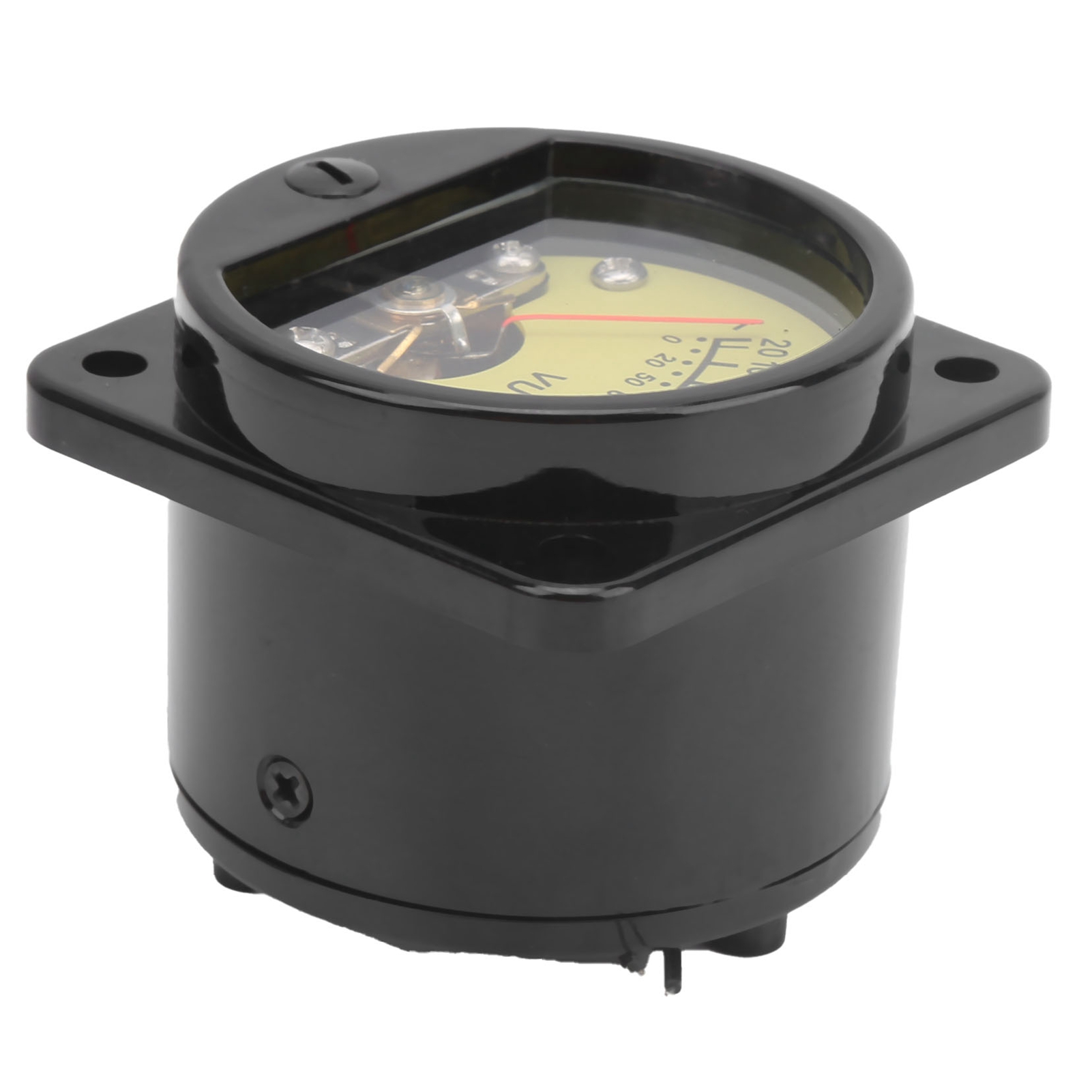 Runder Vu-meter-messkopf (45 Mm) Mit Led-hintergrundbeleuchtung, Audiopegelmesser, Referenz Ts-45-gelb, 500 Μa Dc